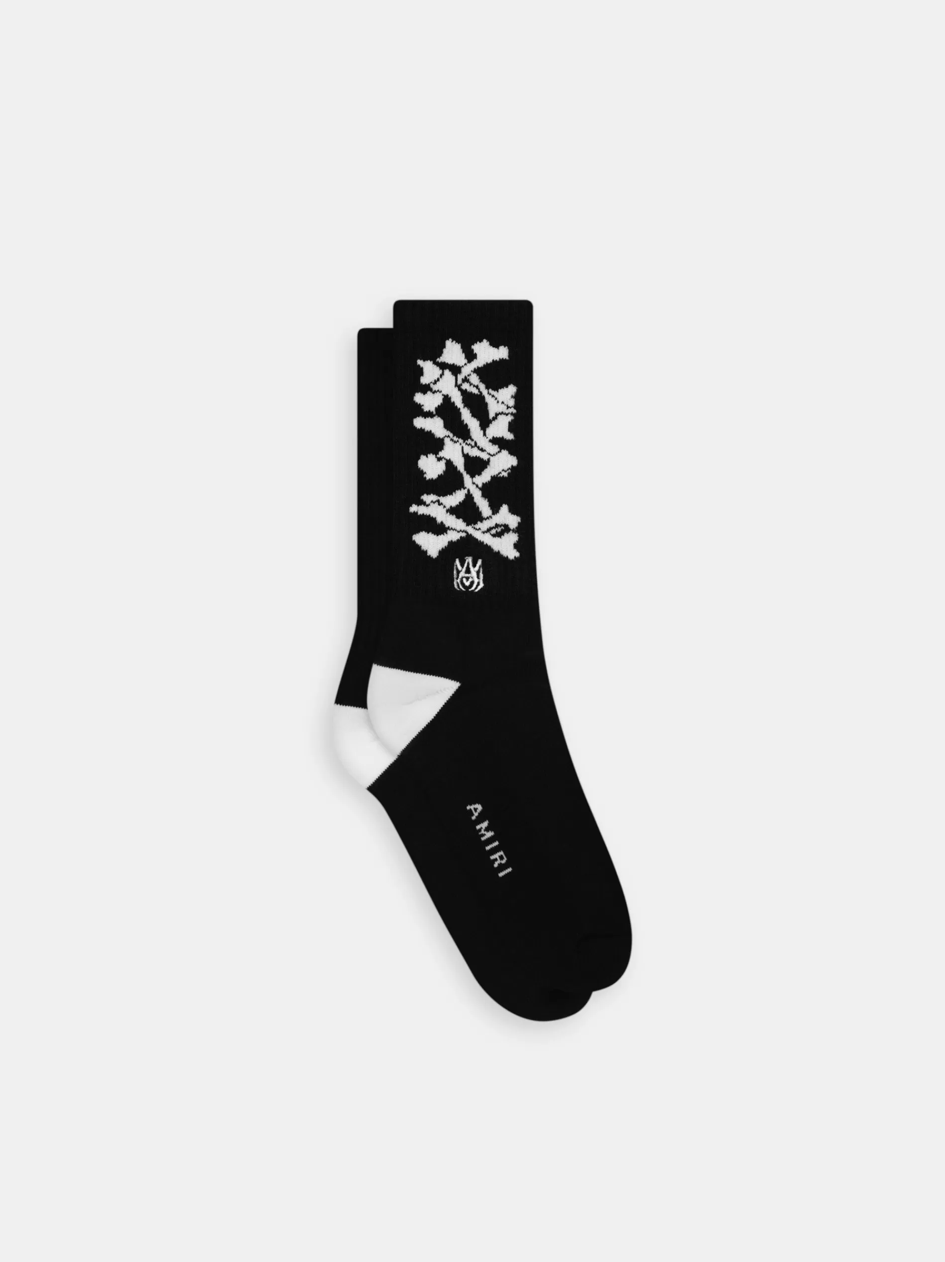 AMIRI Socks>KIDS' BONES STACKED SOCKS BLACK