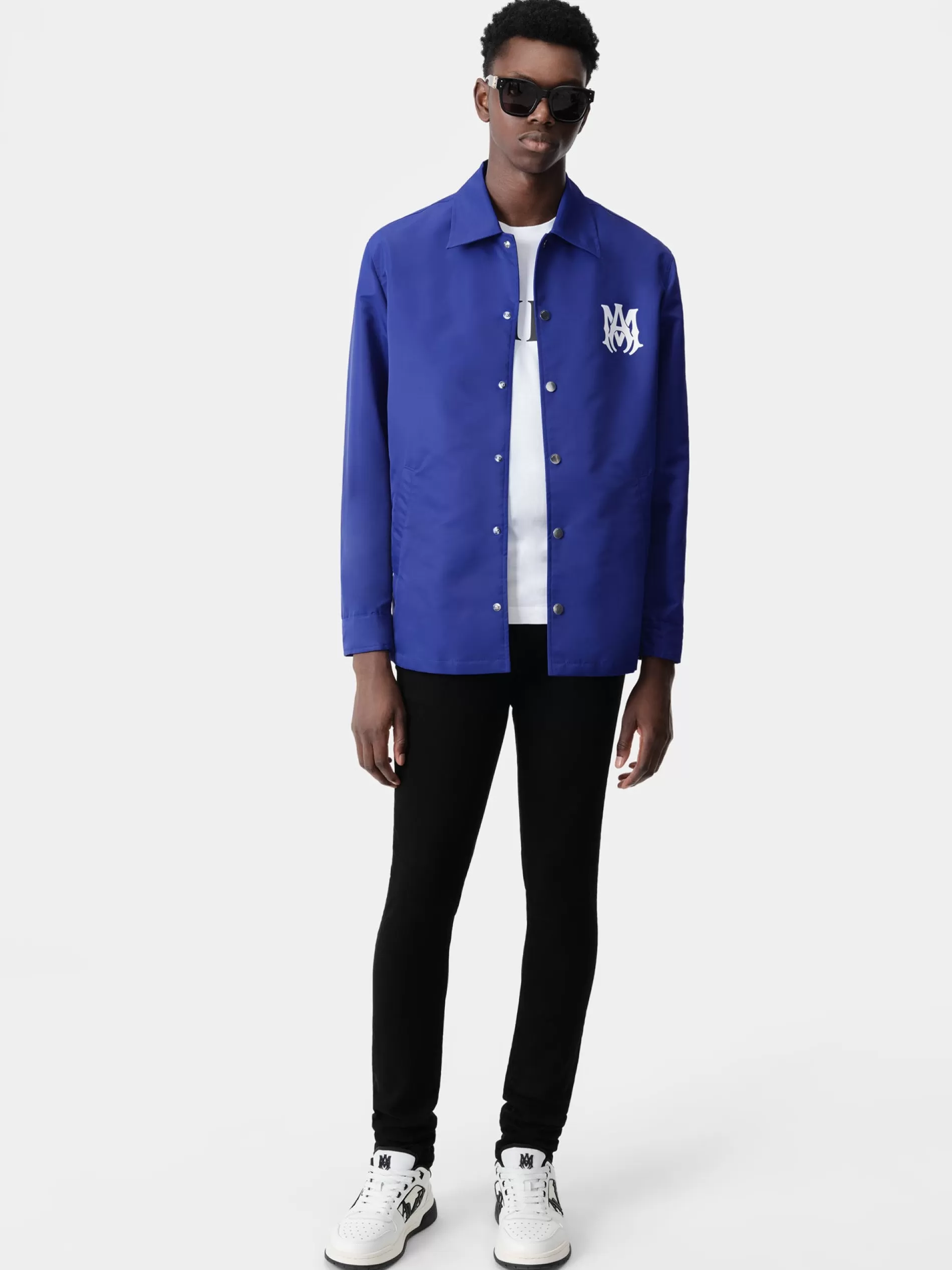 AMIRI Outerwear>MA COACH JACKET Blue