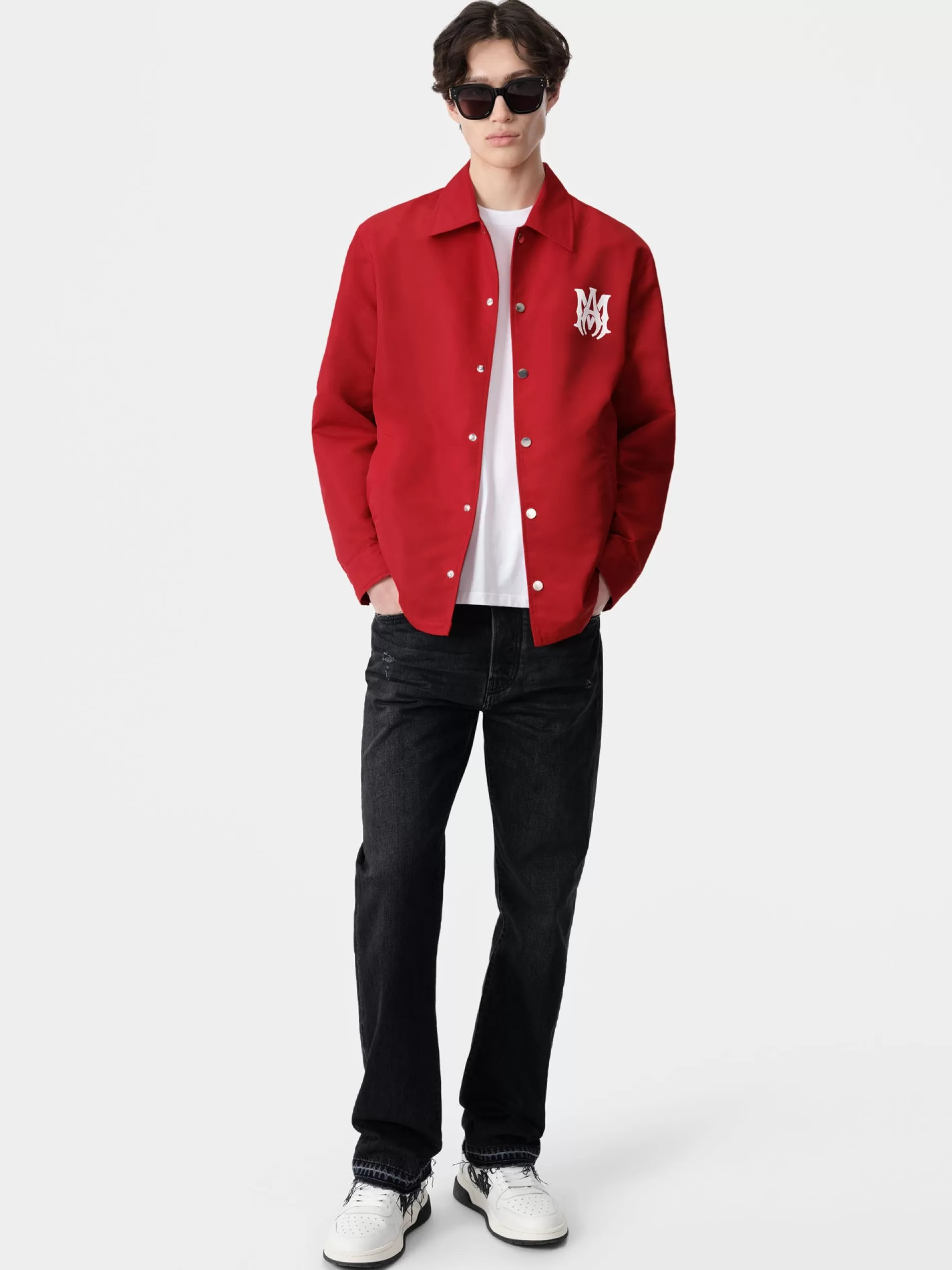 AMIRI Outerwear>MA COACH JACKET Red