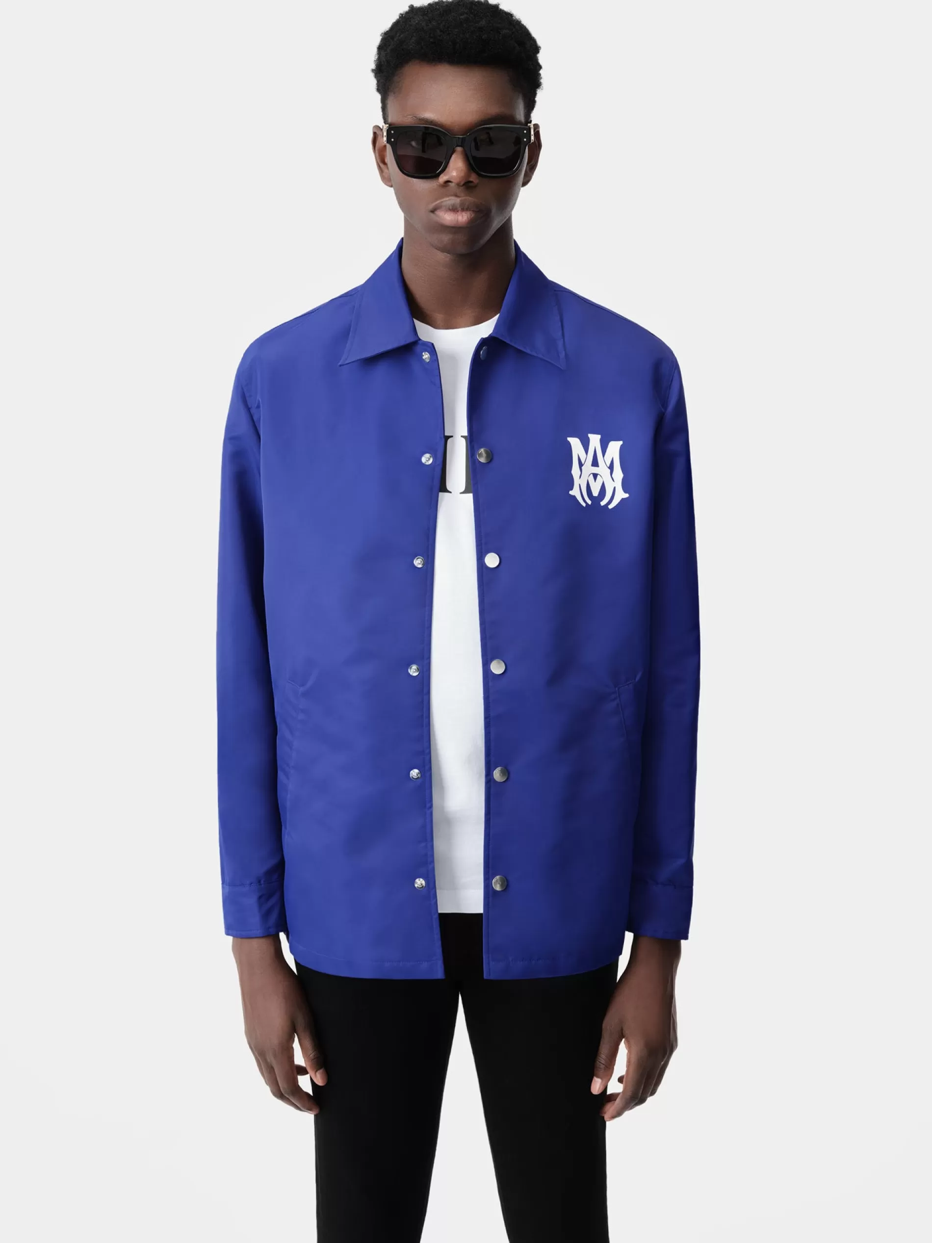 AMIRI Outerwear>MA COACH JACKET Blue