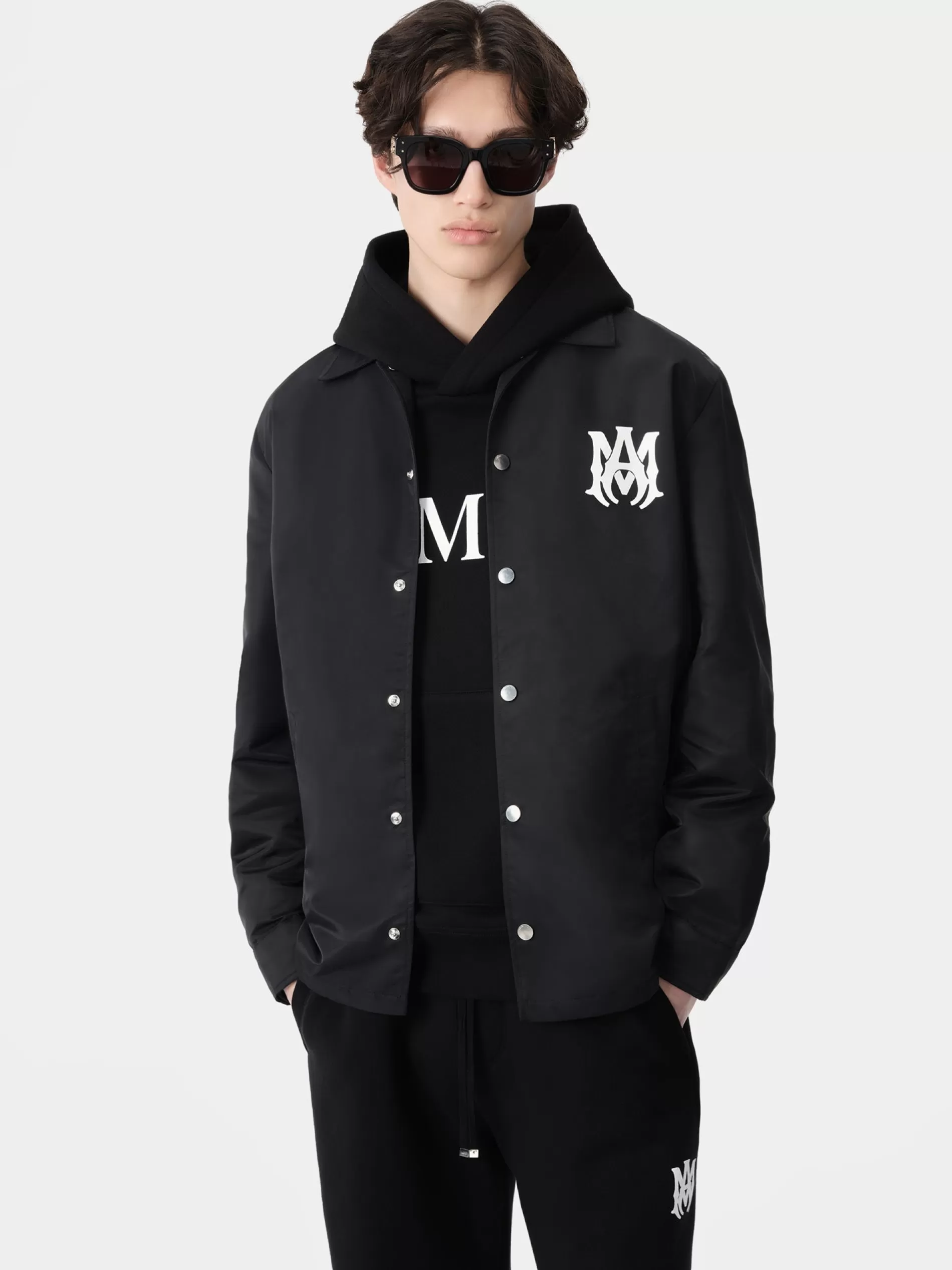 AMIRI Outerwear>MA COACH JACKET BLACK