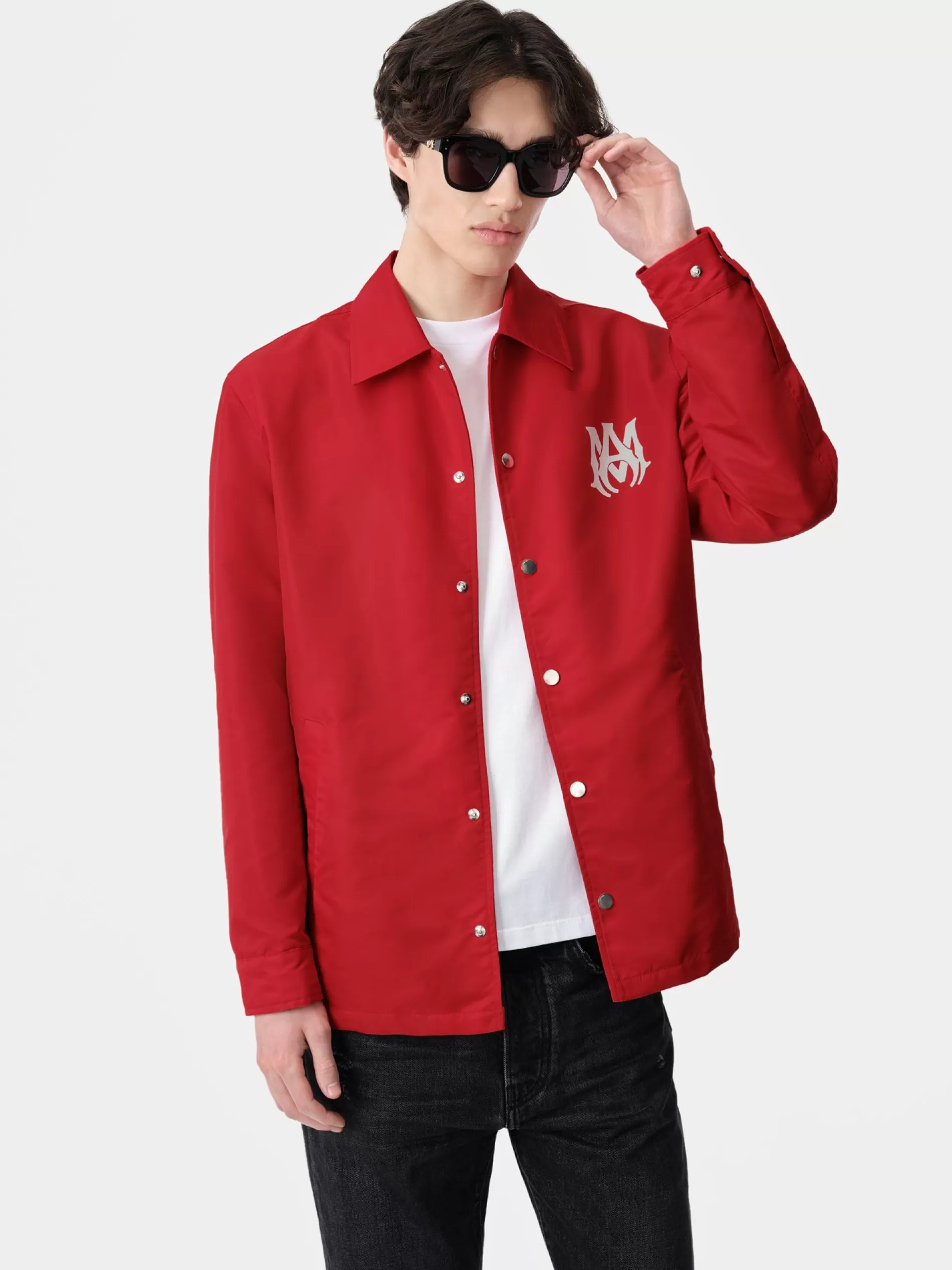 AMIRI Outerwear>MA COACH JACKET Red