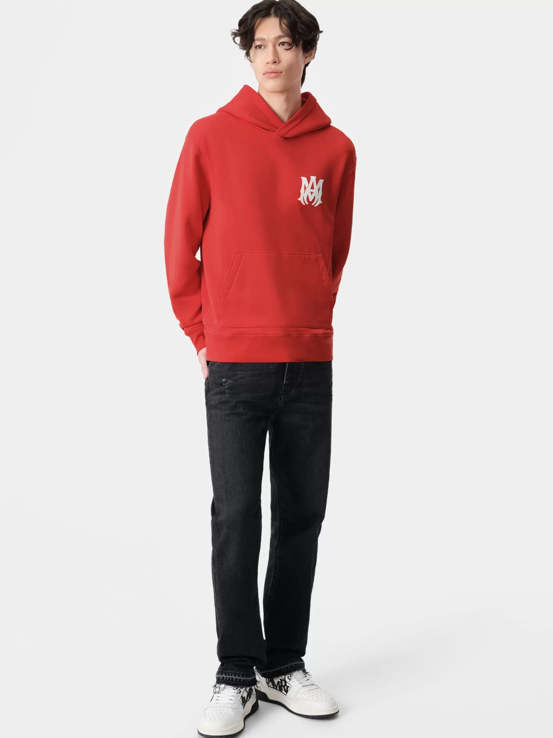 AMIRI Sweatshirts>MA CORE LOGO HOODIE Red