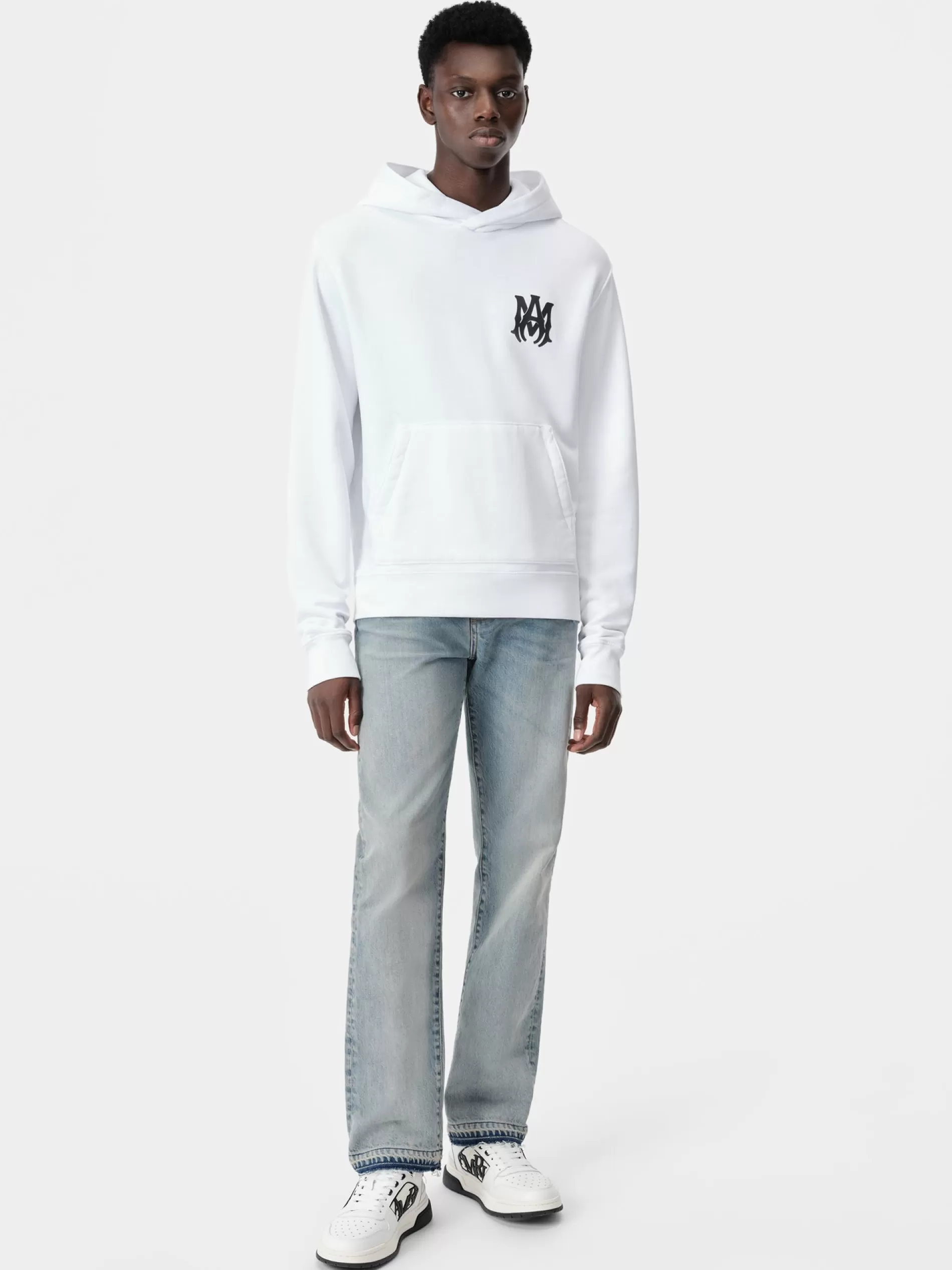 AMIRI Sweatshirts>MA CORE LOGO HOODIE White