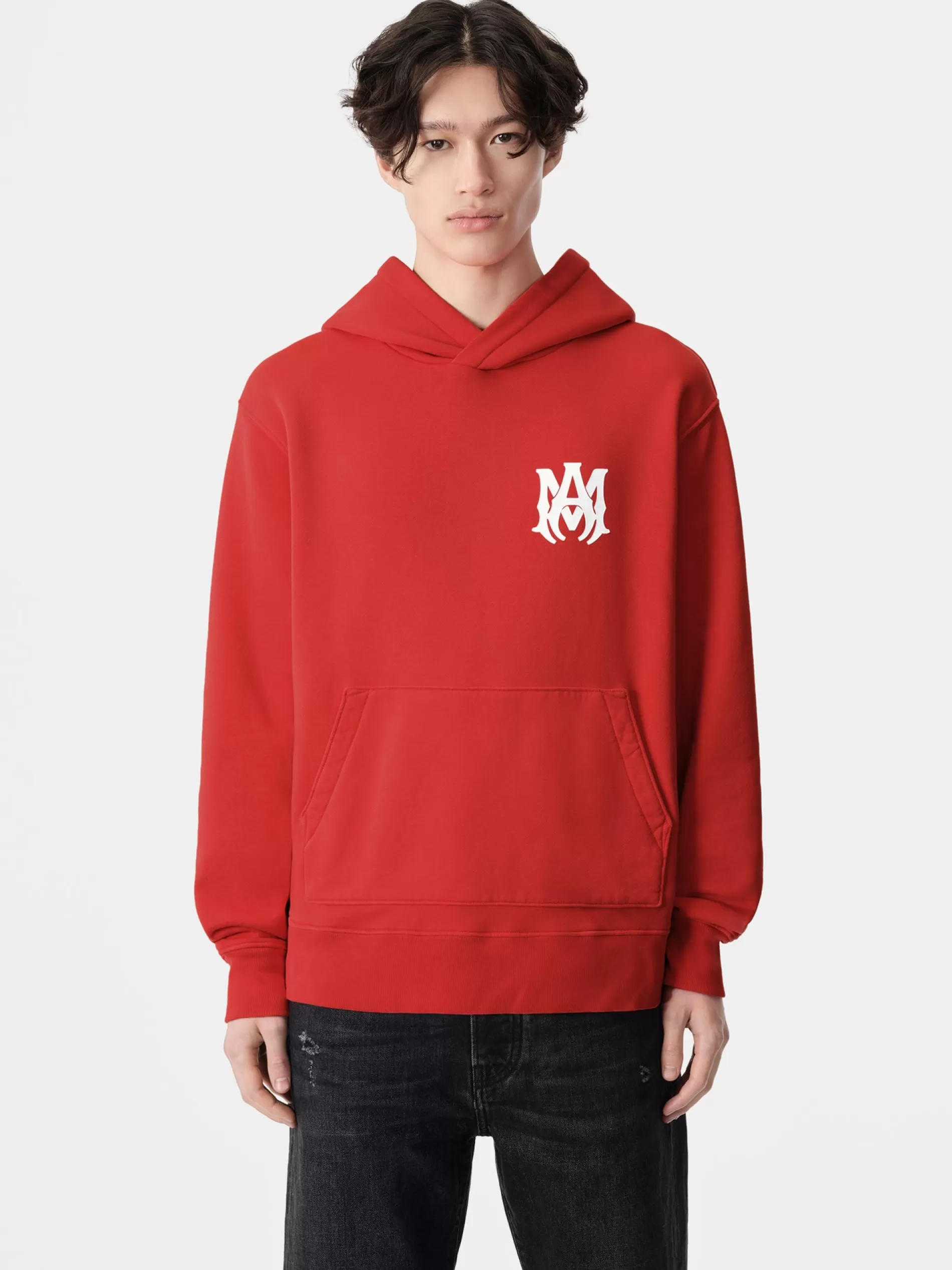 AMIRI Sweatshirts>MA CORE LOGO HOODIE Red