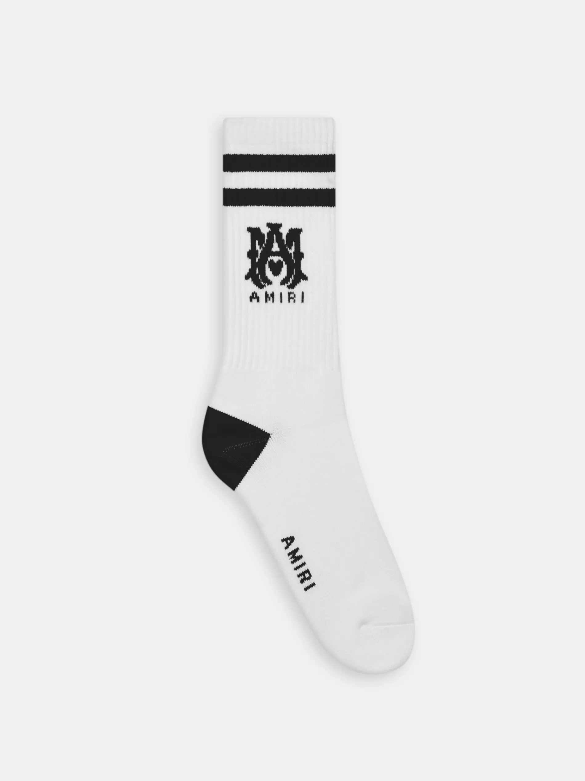 AMIRI Socks | Socks>MA CORE LOGO SOCKS White Black