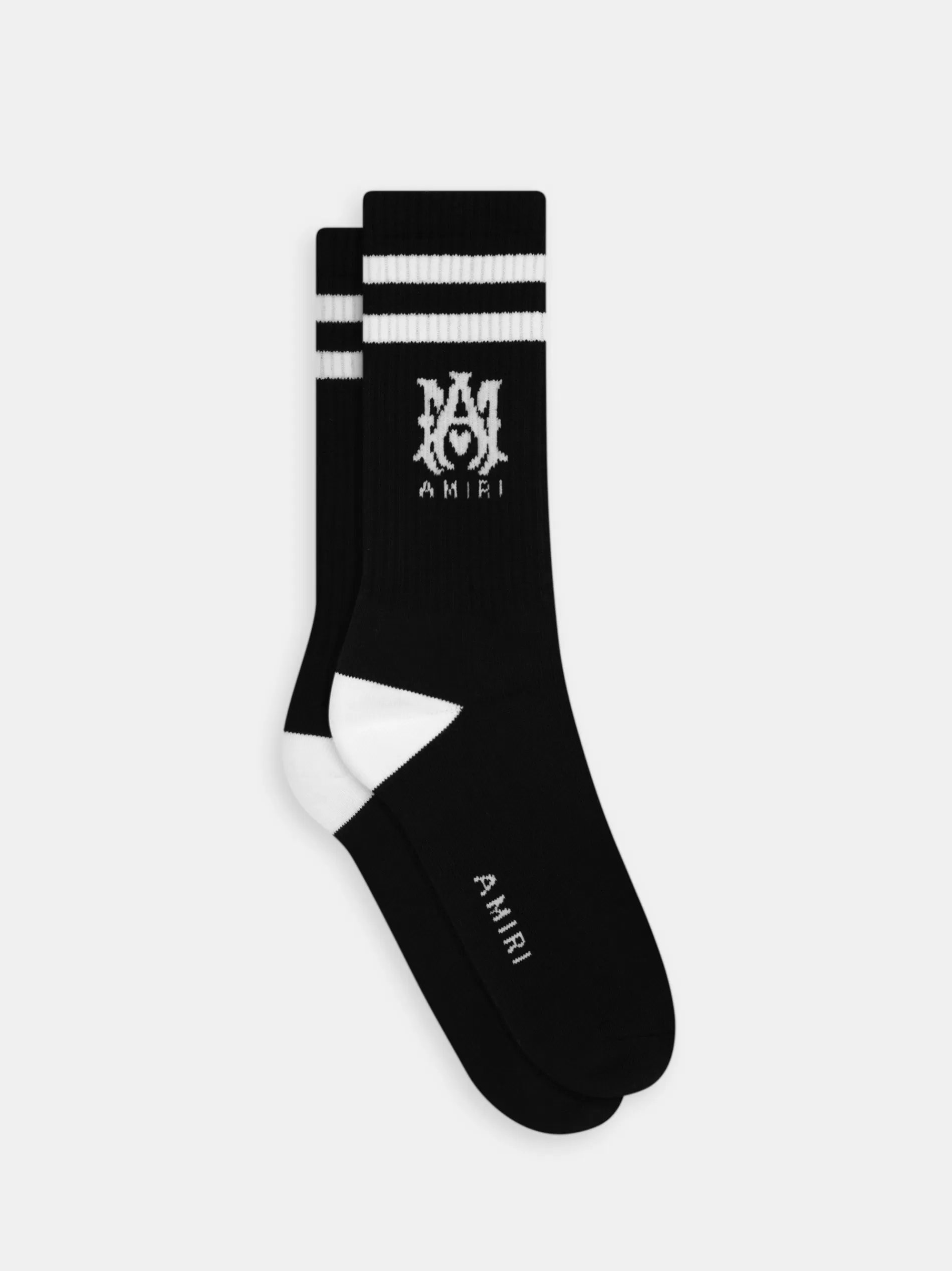 AMIRI Socks | Socks>MA CORE LOGO SOCKS Black White