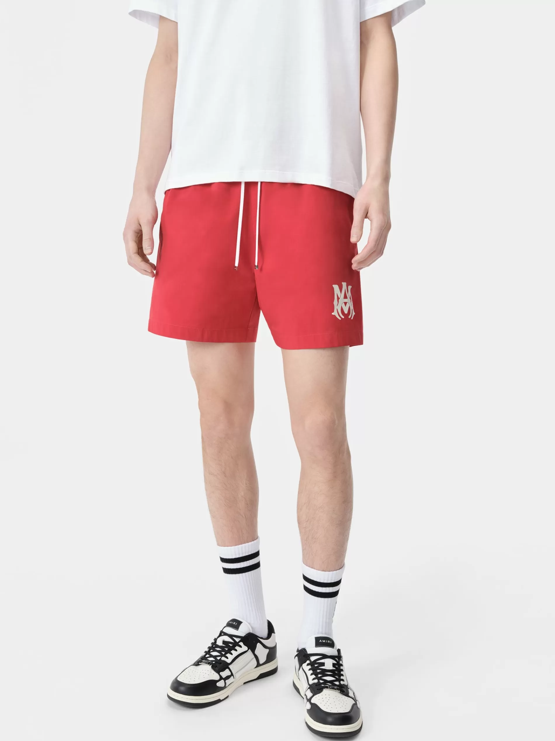 AMIRI Swimwear>MA CORE LOGO SWIM TRUNK Red