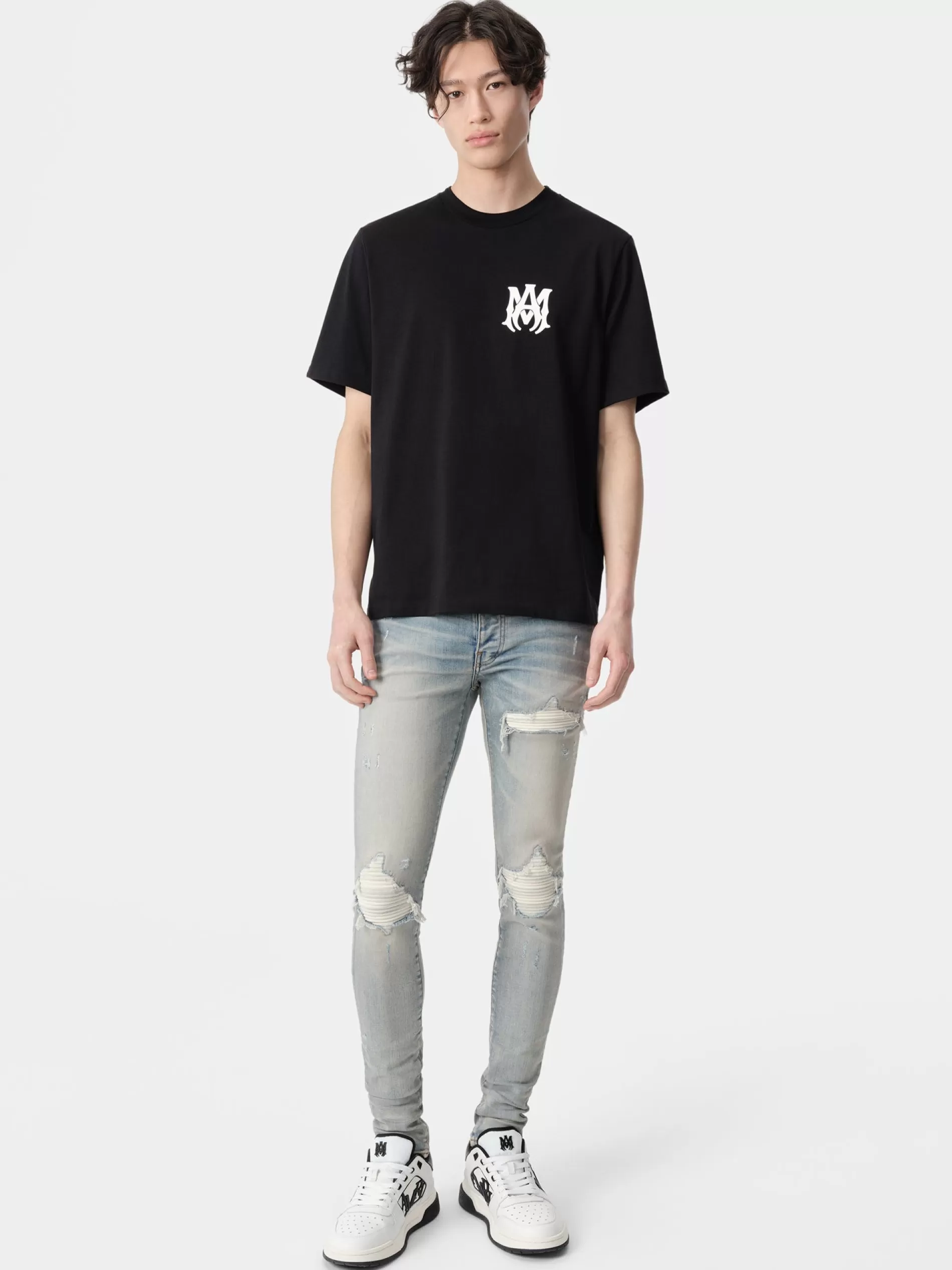 AMIRI Tees>MA CORE LOGO TEE BLACK