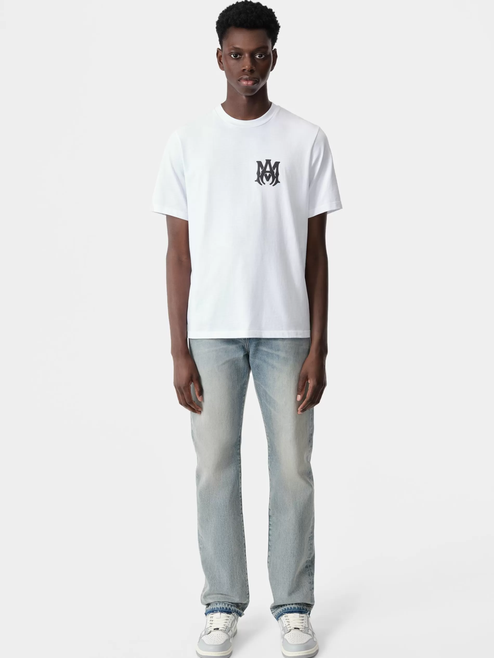 AMIRI Tees>MA CORE LOGO TEE White