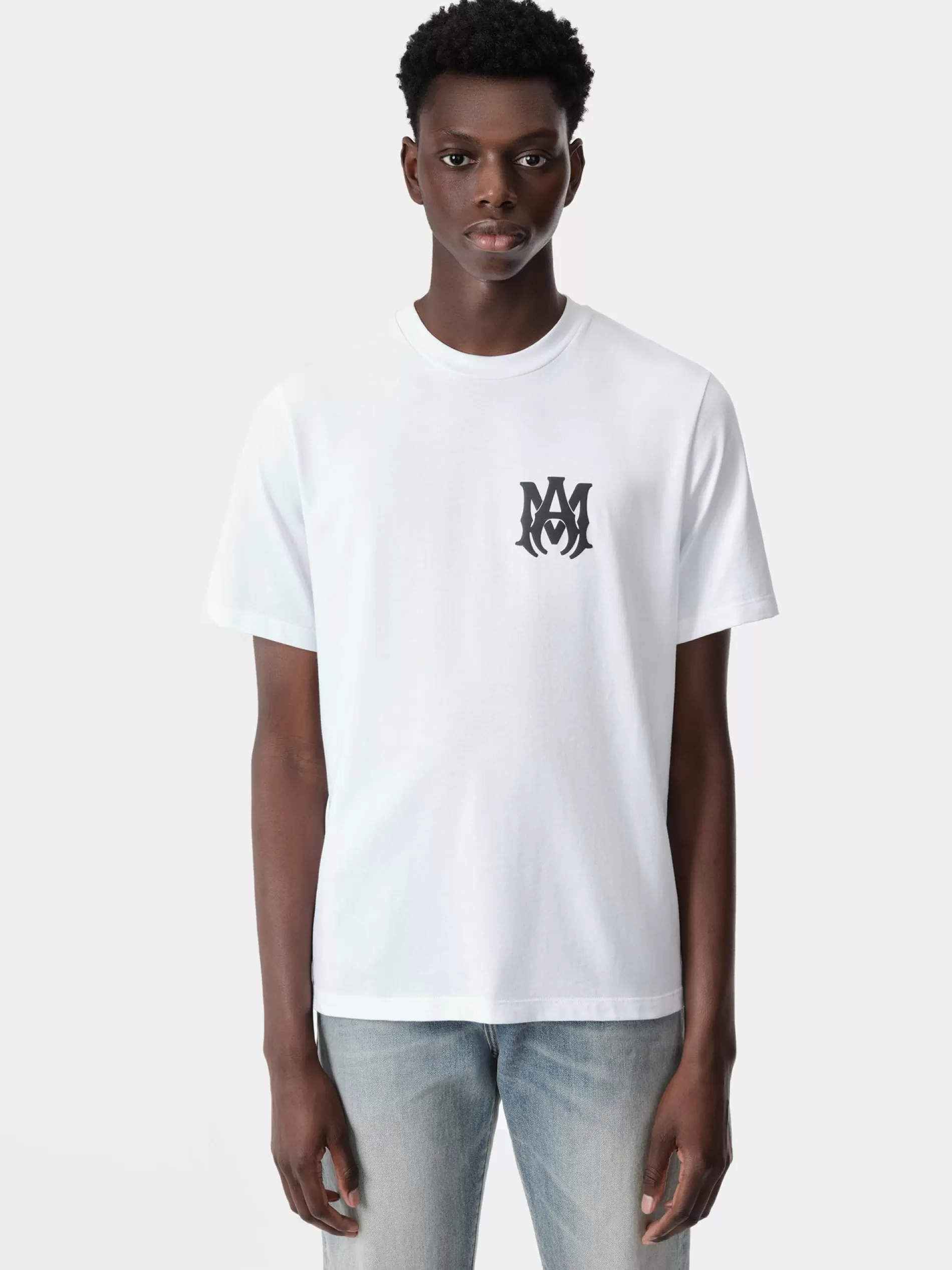 AMIRI Tees>MA CORE LOGO TEE White