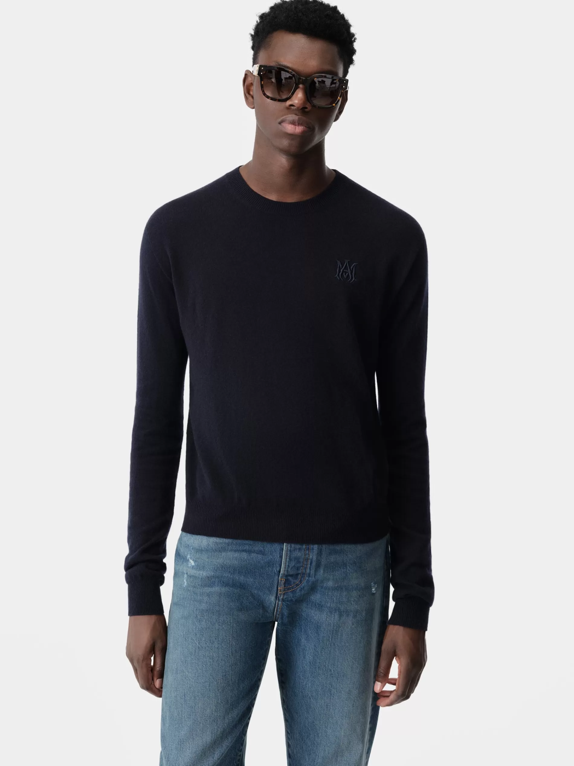 AMIRI Knitwear>MA CREW NAVY