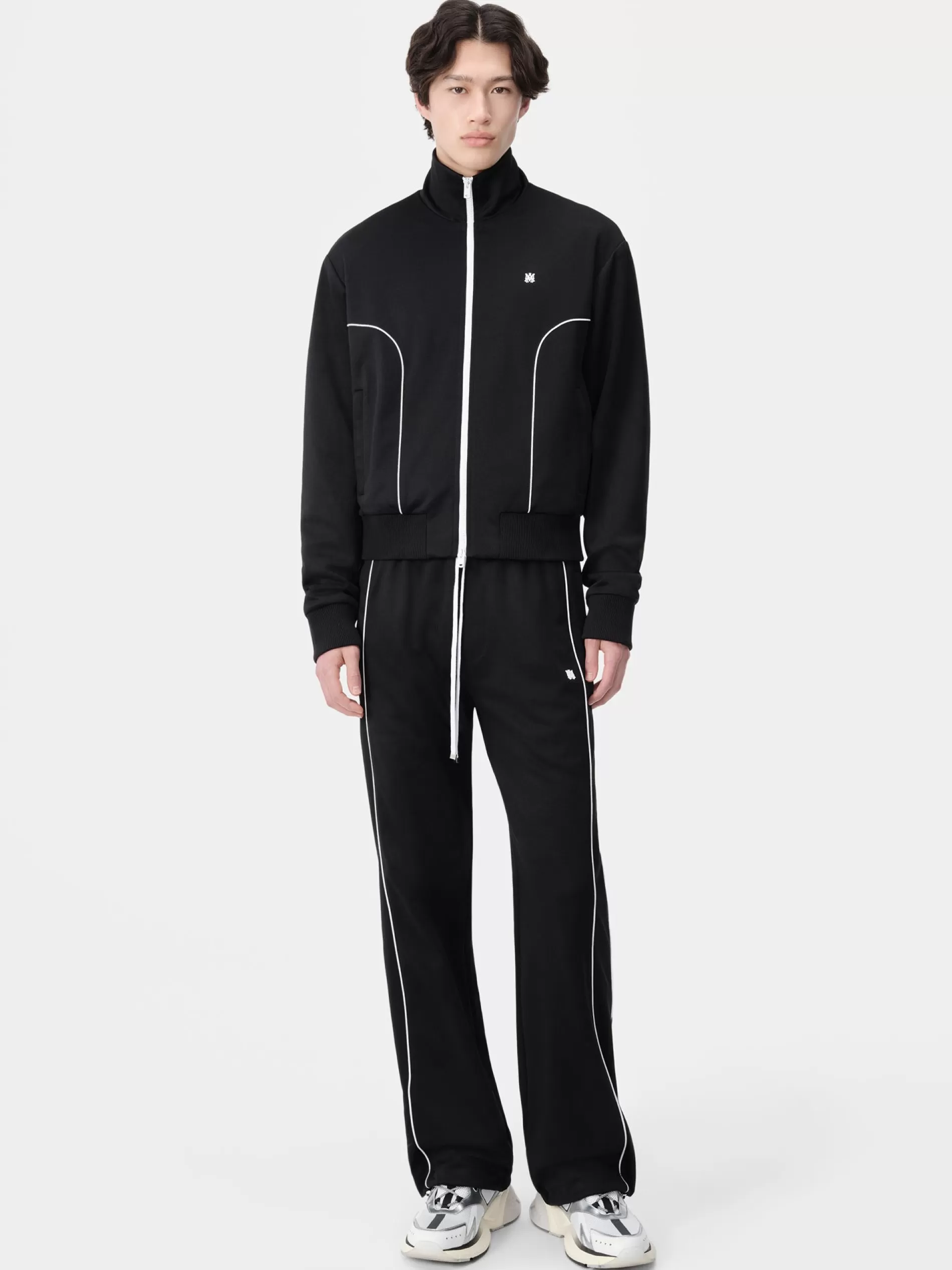 AMIRI Pants>MA FLARE TRACK PANT BLACK