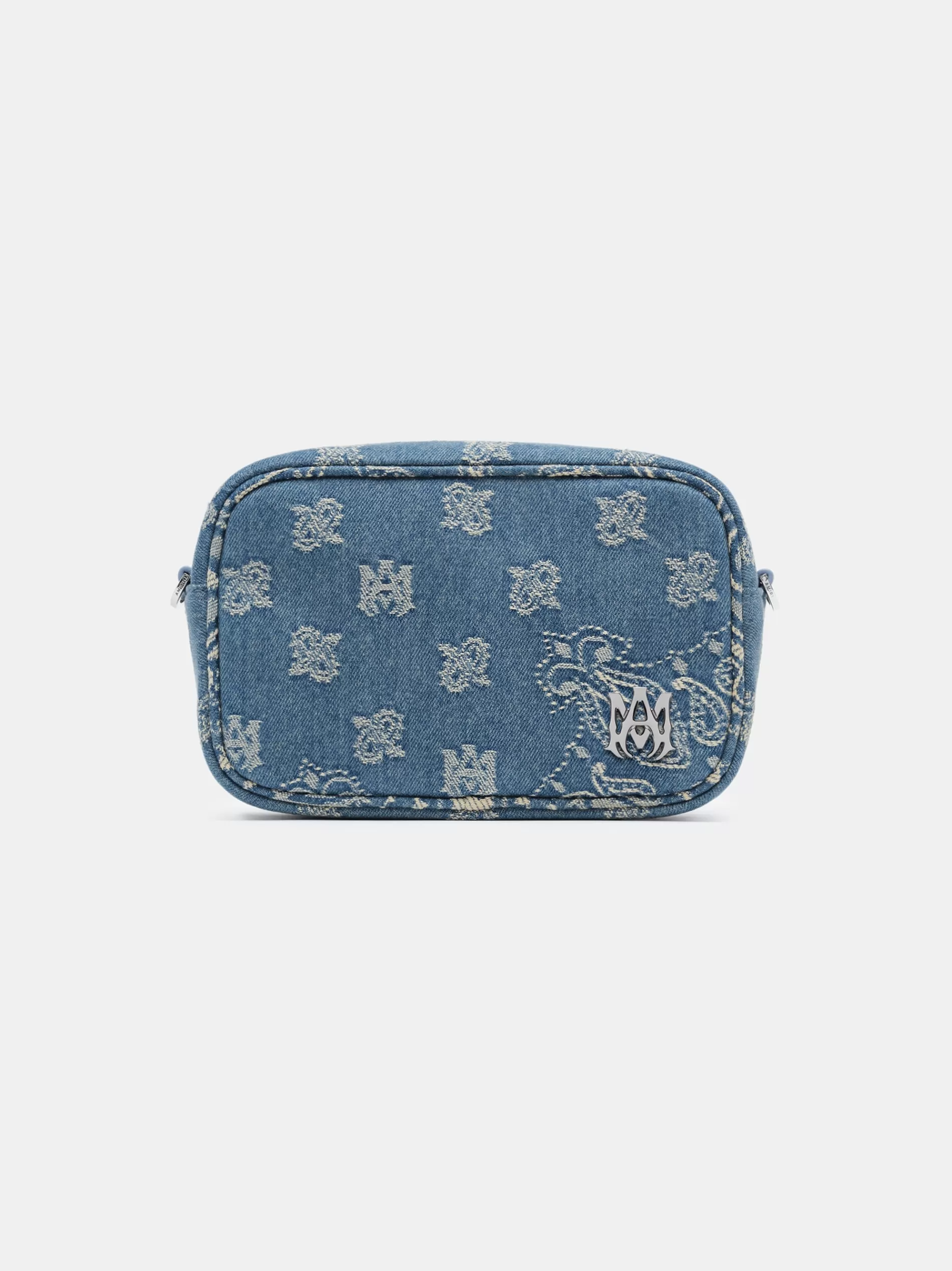 AMIRI Crossbody | Bags>MA PAISLEY JACQUARD CAMERA CASE Antique Indigo