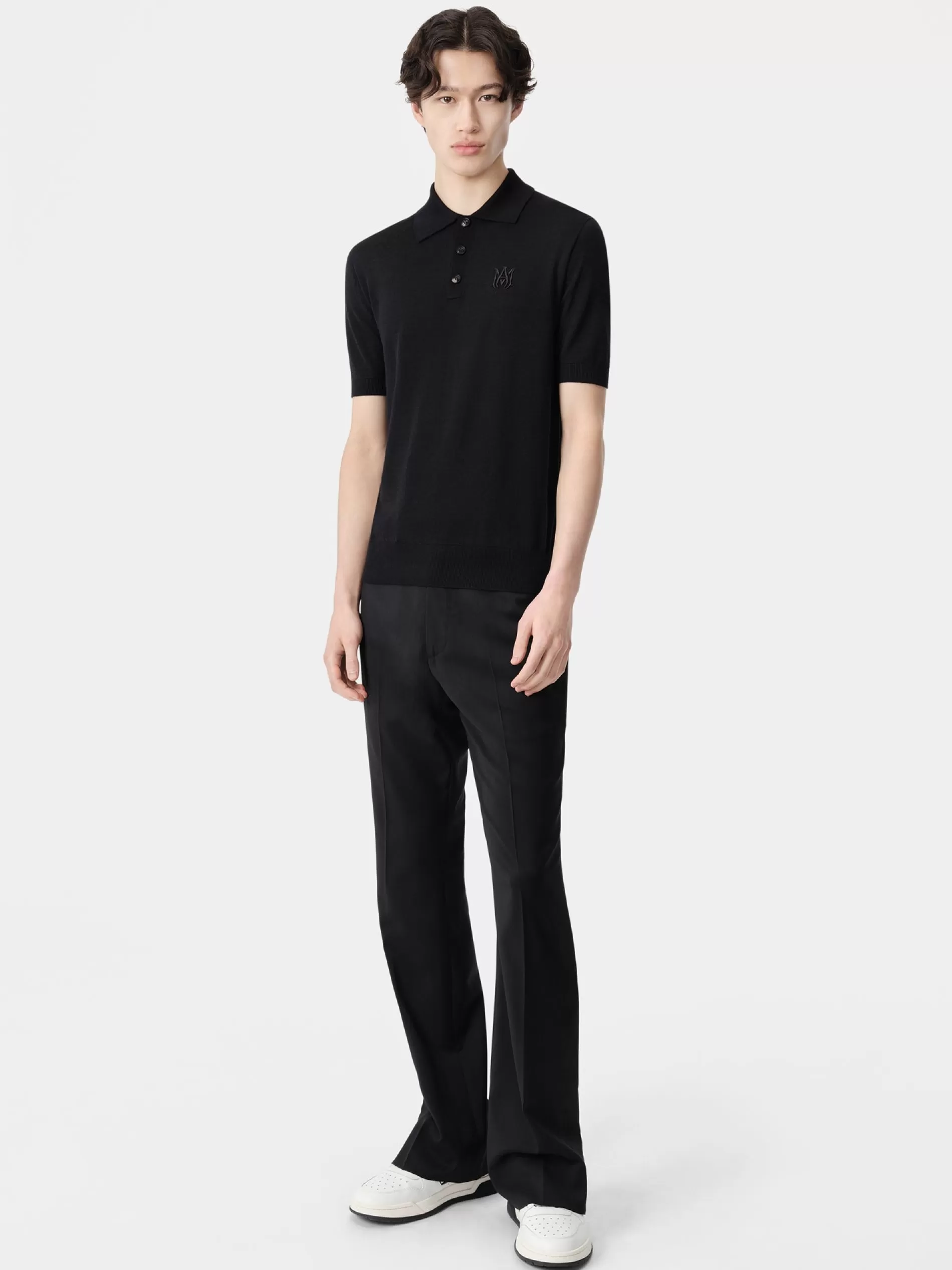 AMIRI Knitwear>MA POLO BLACK