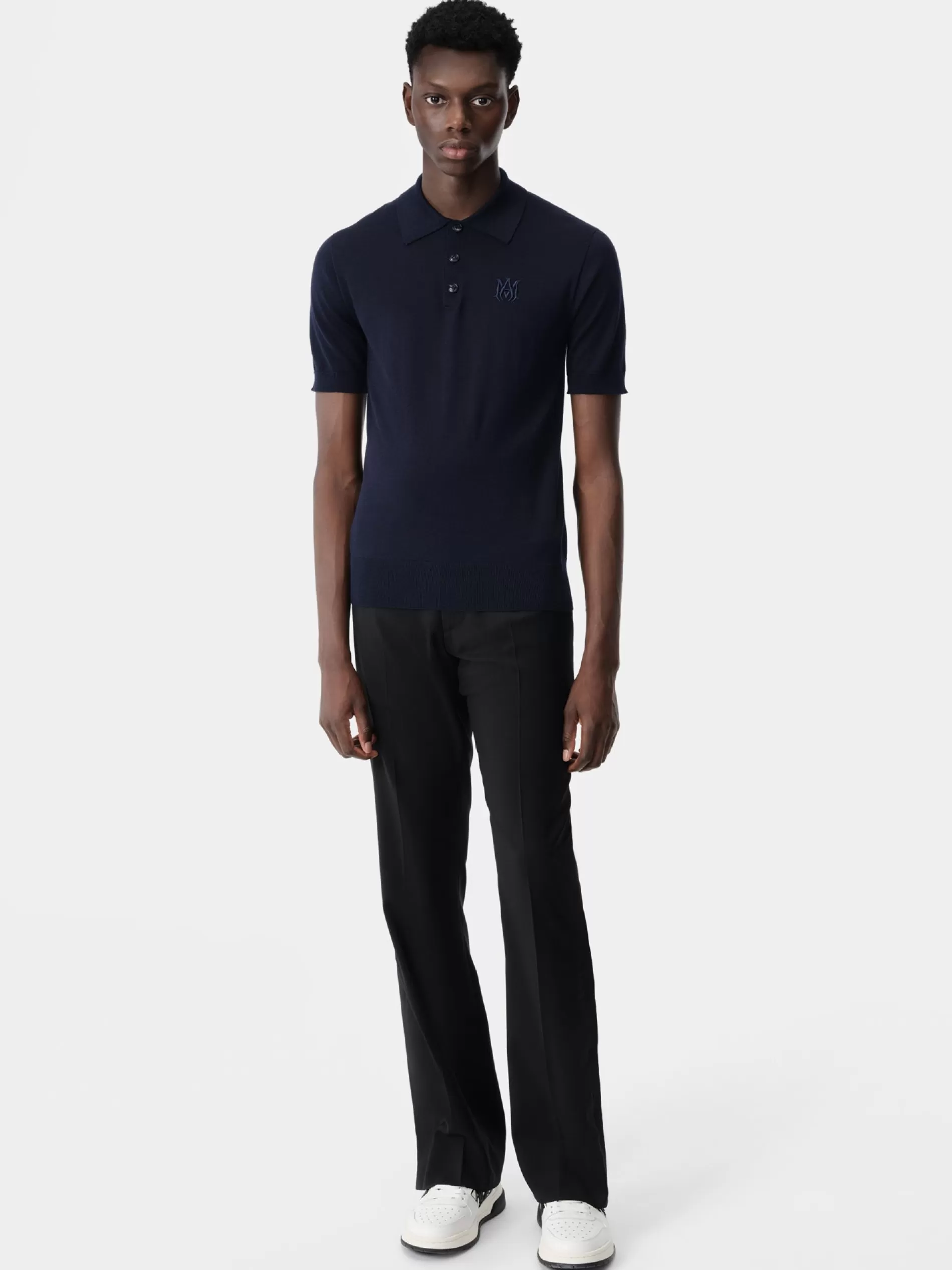 AMIRI Knitwear>MA POLO NAVY