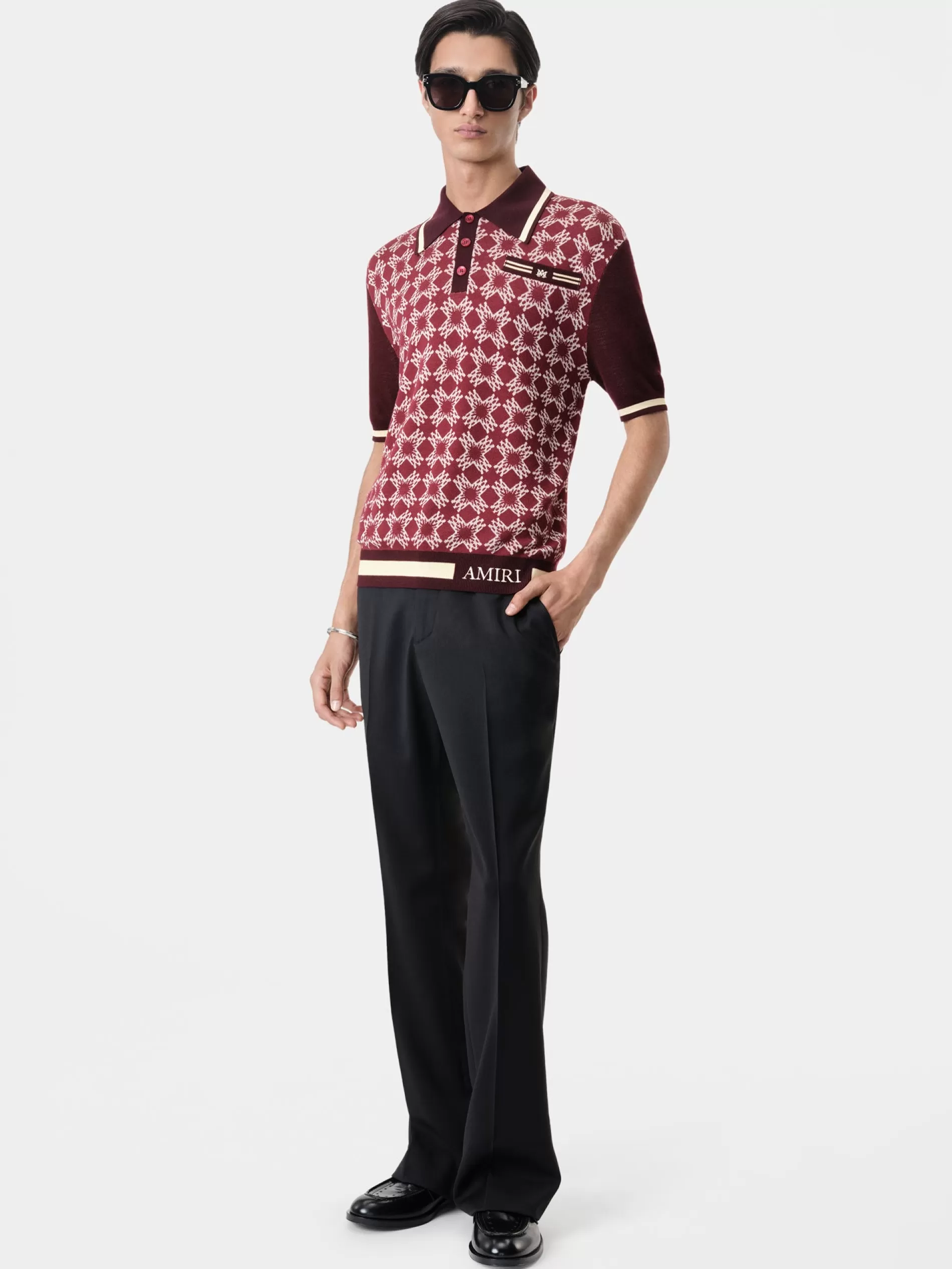 AMIRI Knitwear | Shirts>MA QUAD POLO Red