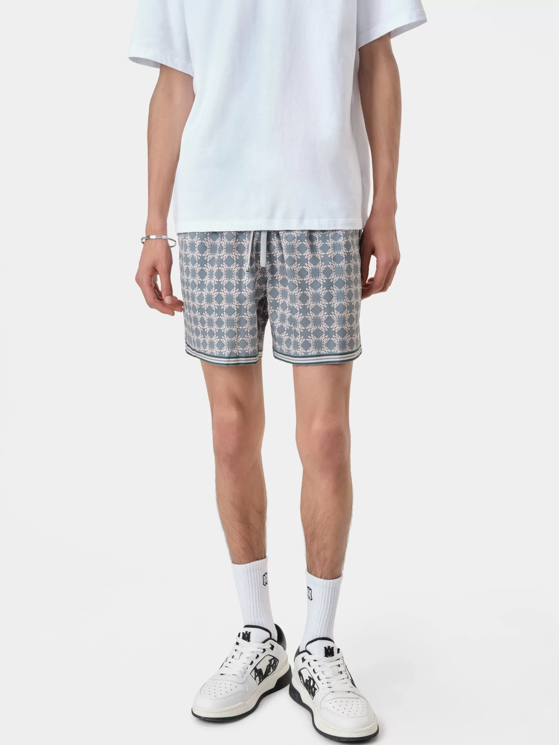 AMIRI Shorts & Sweatpants | Swimwear>MA QUAD SWIM TRUNK DUSTY BLUE