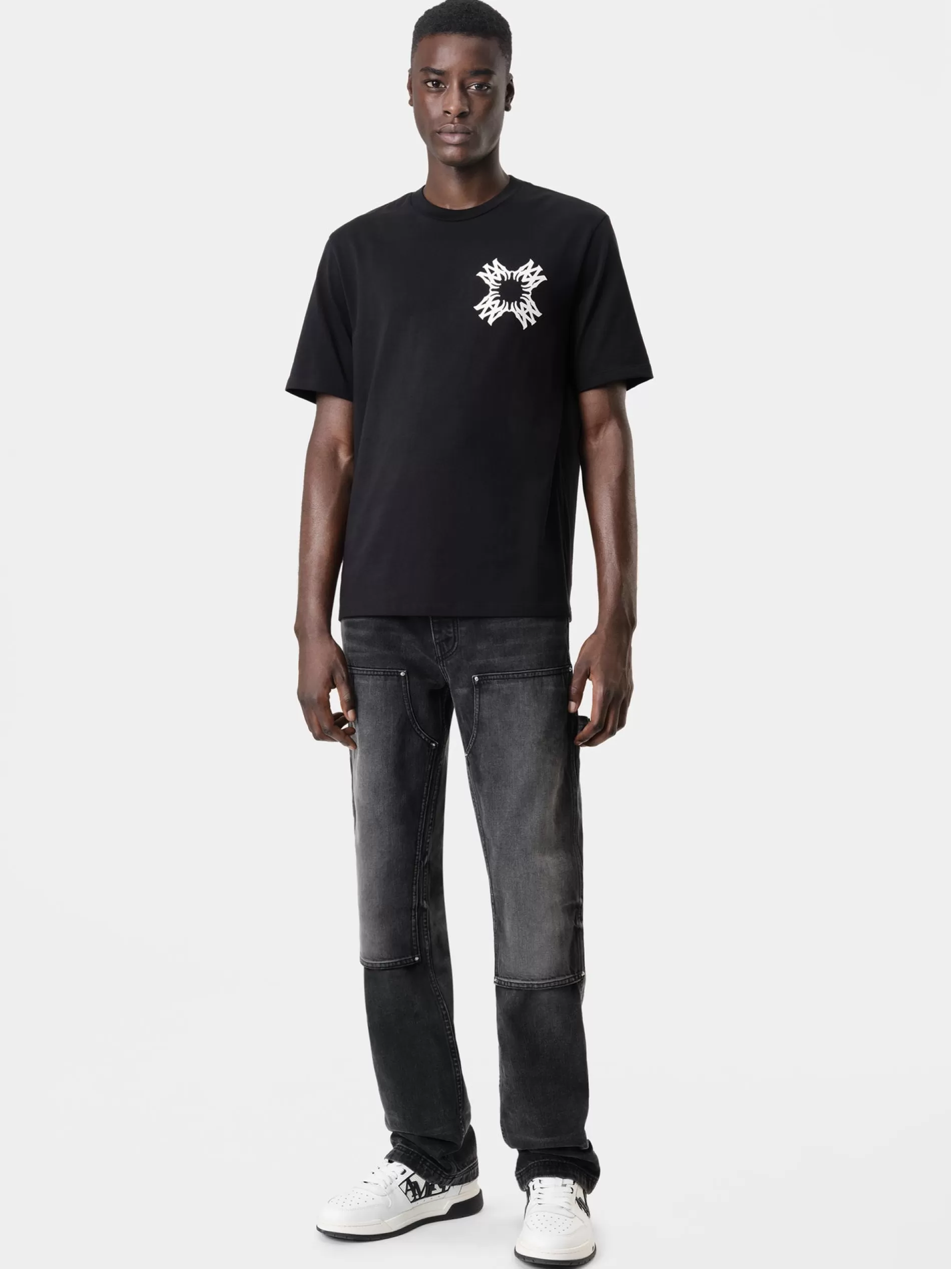 AMIRI Tees>MA QUAD TEE BLACK