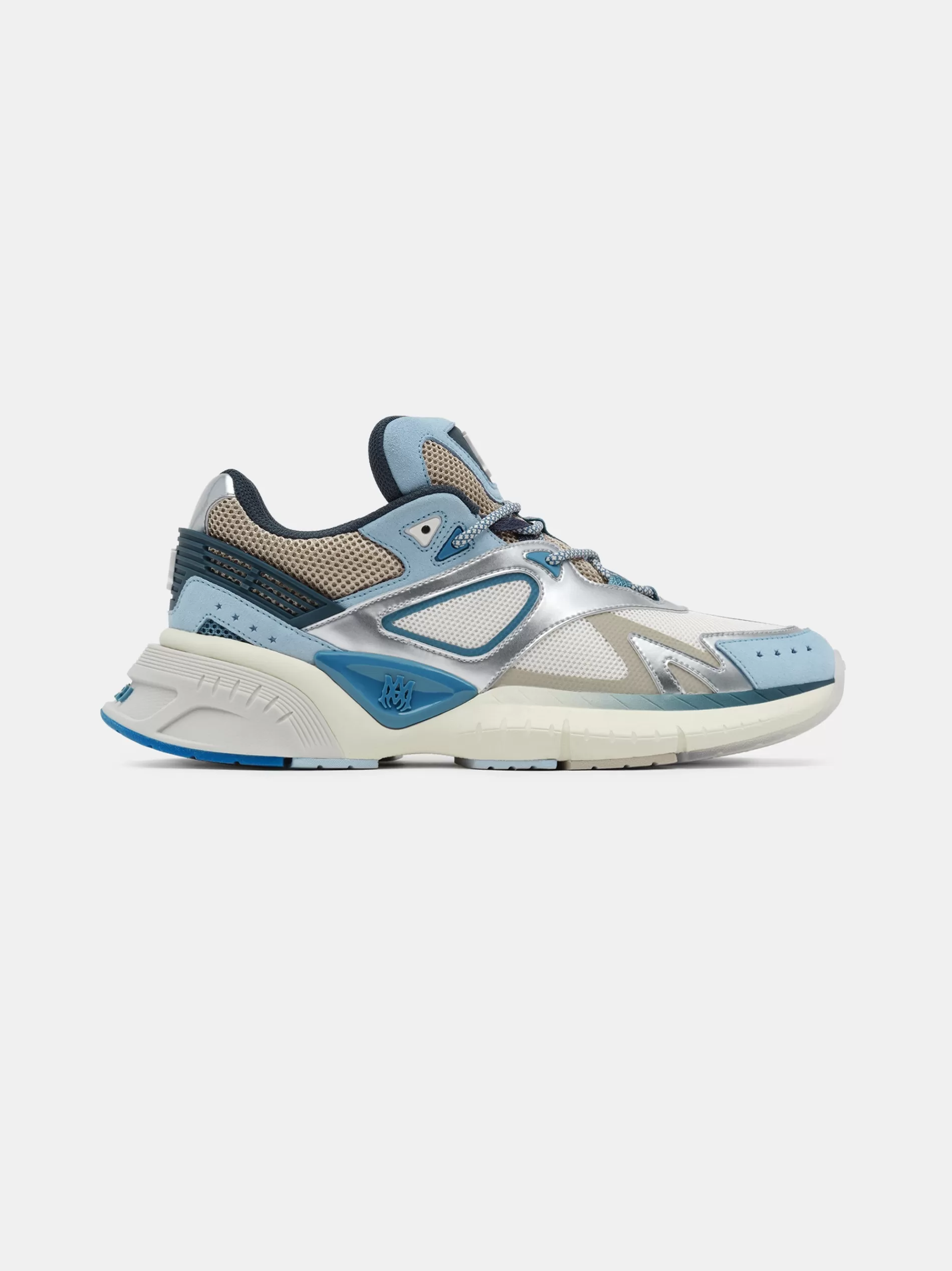 AMIRI Sneakers | Sneakers>MA RUNNER Blue Brown Silver