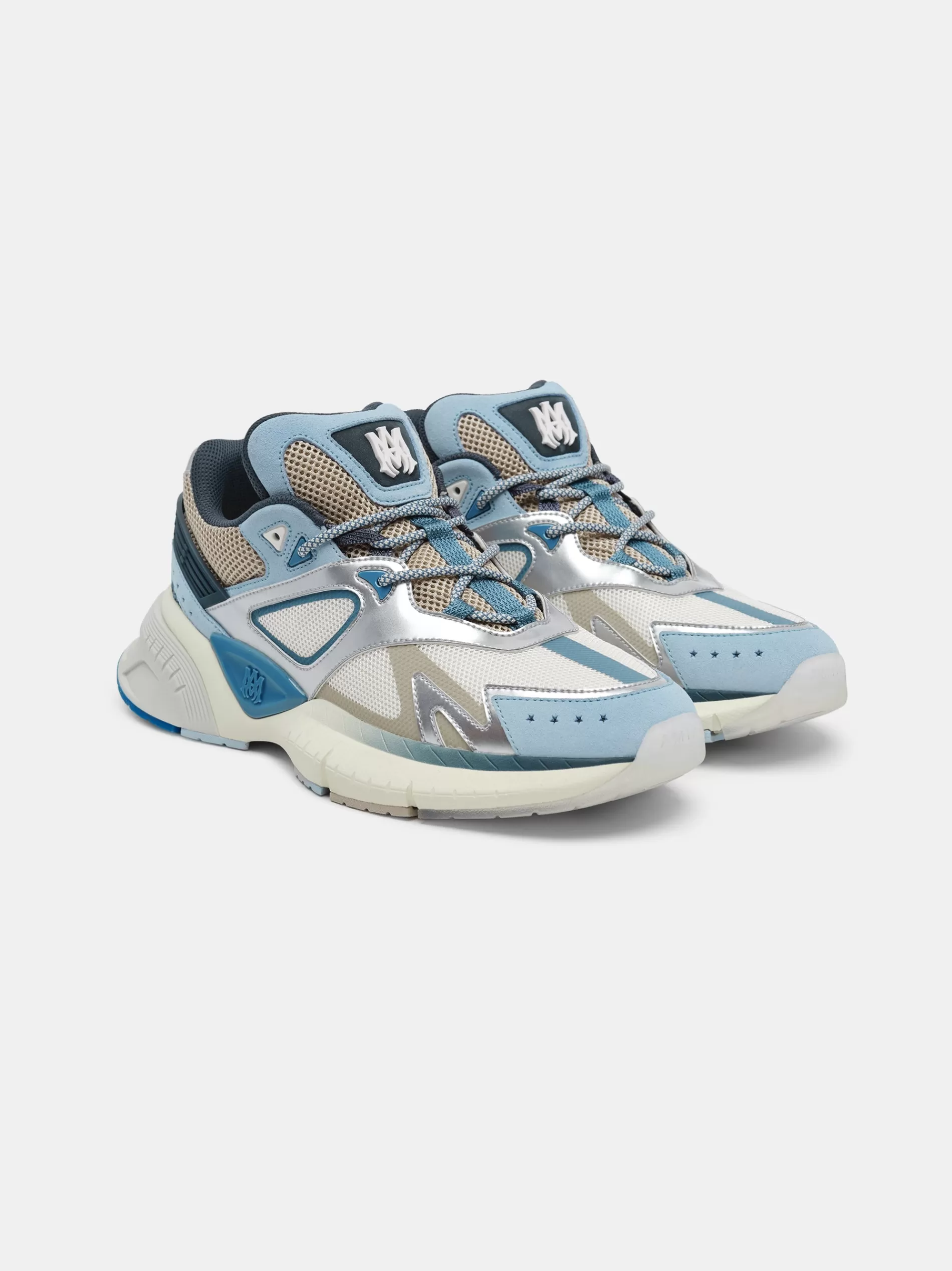 AMIRI Sneakers | Sneakers>MA RUNNER Blue Brown Silver