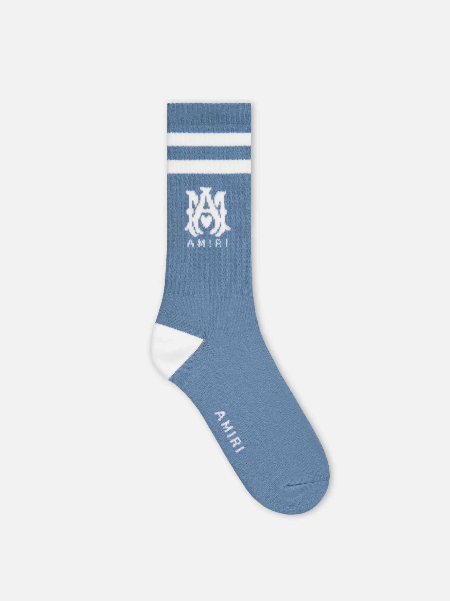 AMIRI Socks | Socks>MA STRIPE SOCK DUSTY BLUE