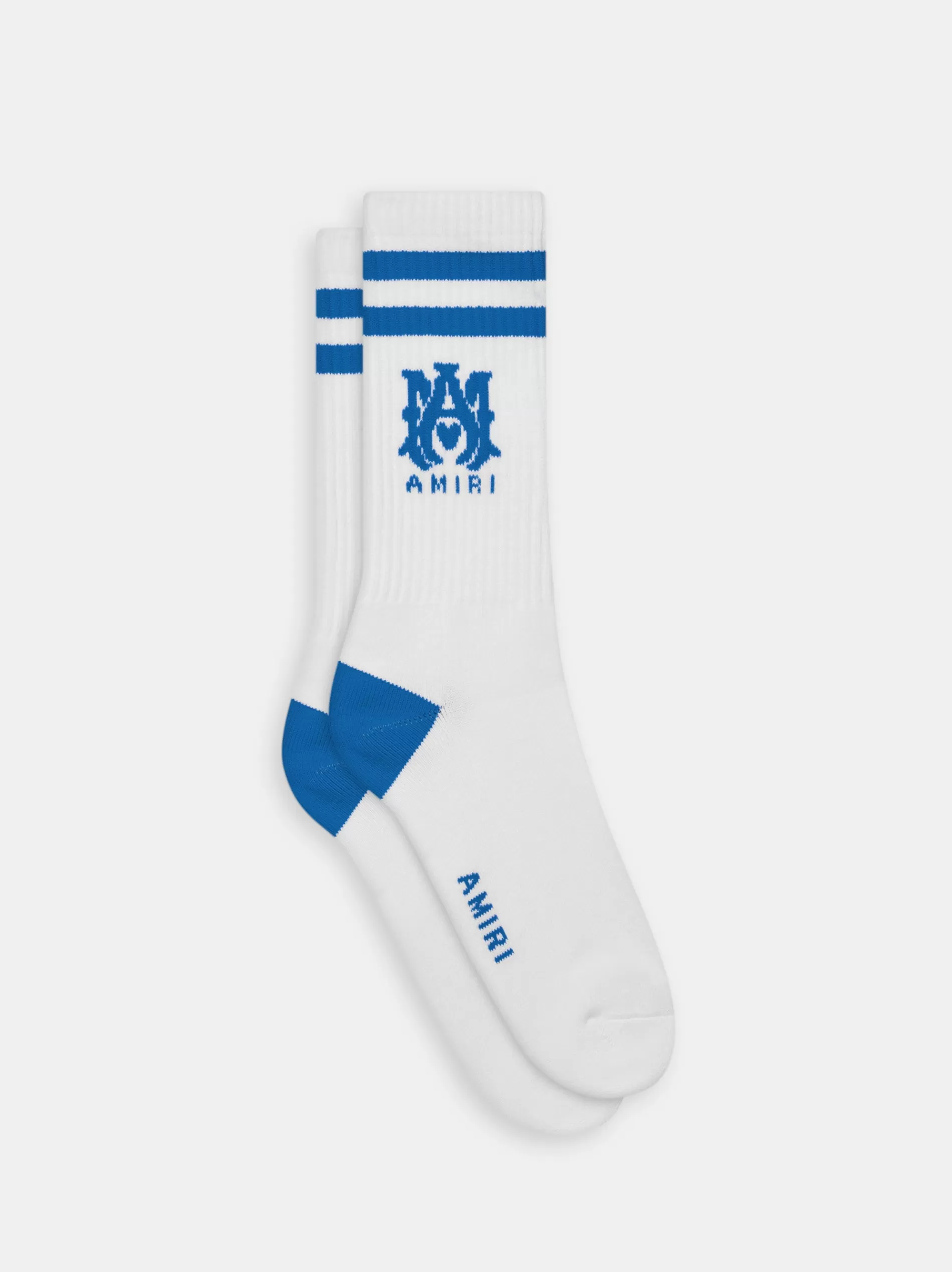 AMIRI Socks | Socks>MA STRIPE SOCKS White Blue