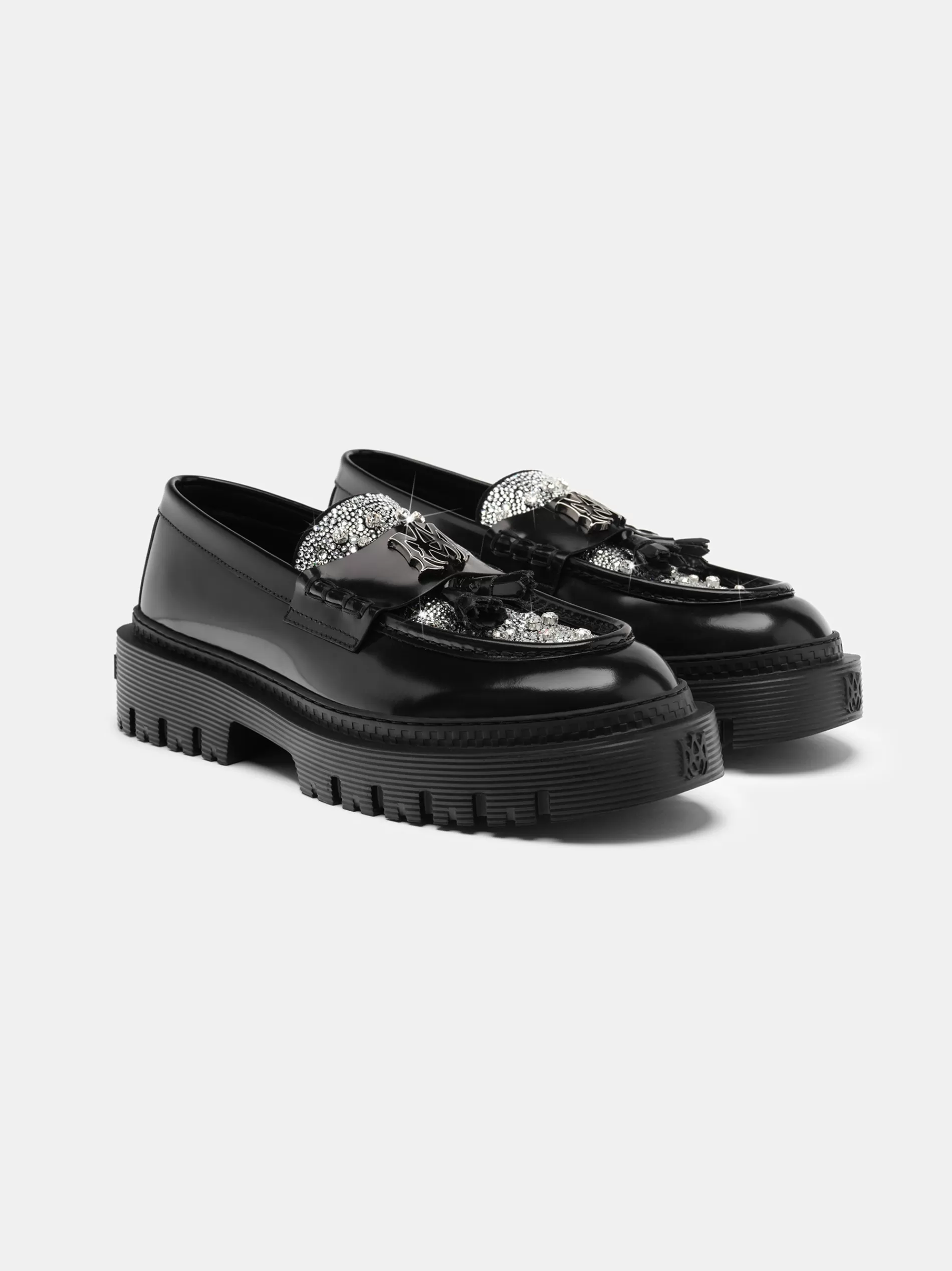 AMIRI Loafers | Loafers>MA TASSLE CRYSTAL JUMBO LOAFER BLACK