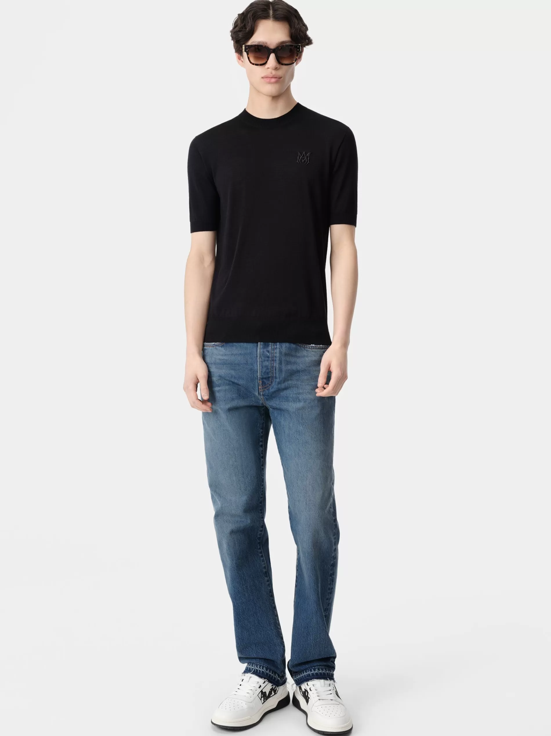 AMIRI Knitwear>MA TEE BLACK