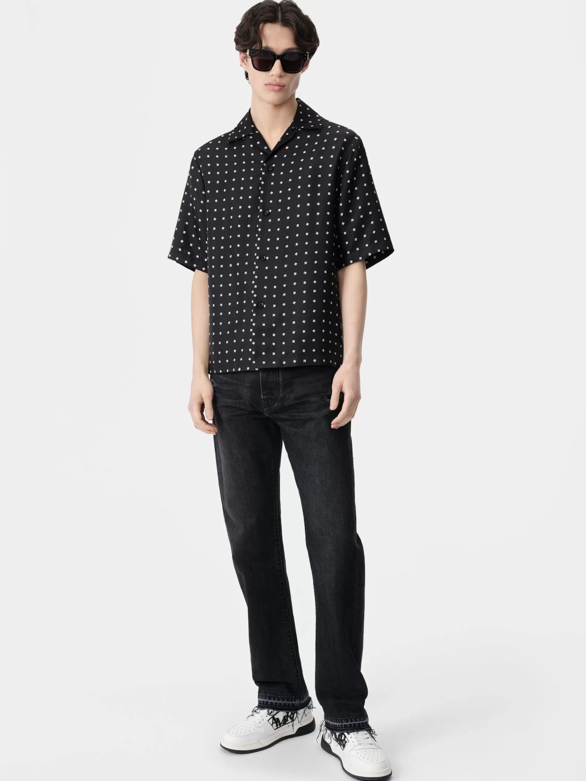 AMIRI Shirts>MIX AND MATCH MA SHIRT BLACK