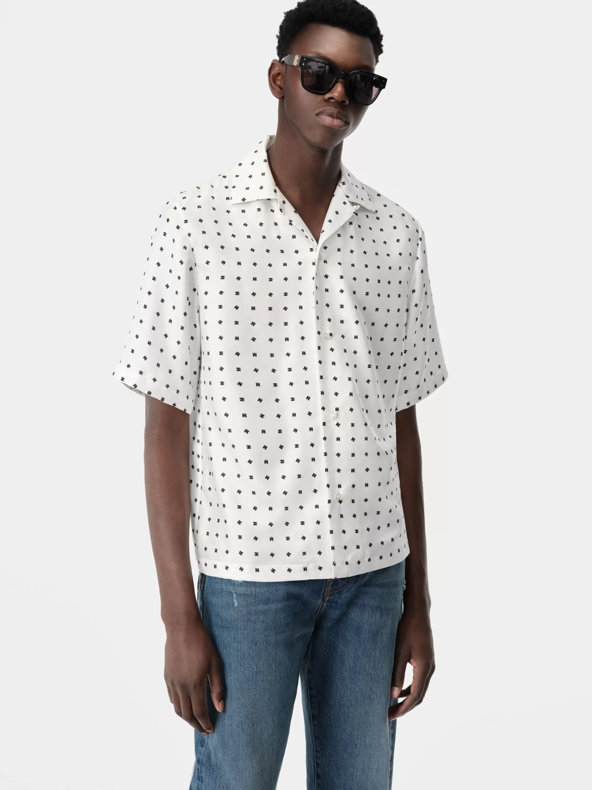 AMIRI Shirts>MIX AND MATCH MA SHIRT White