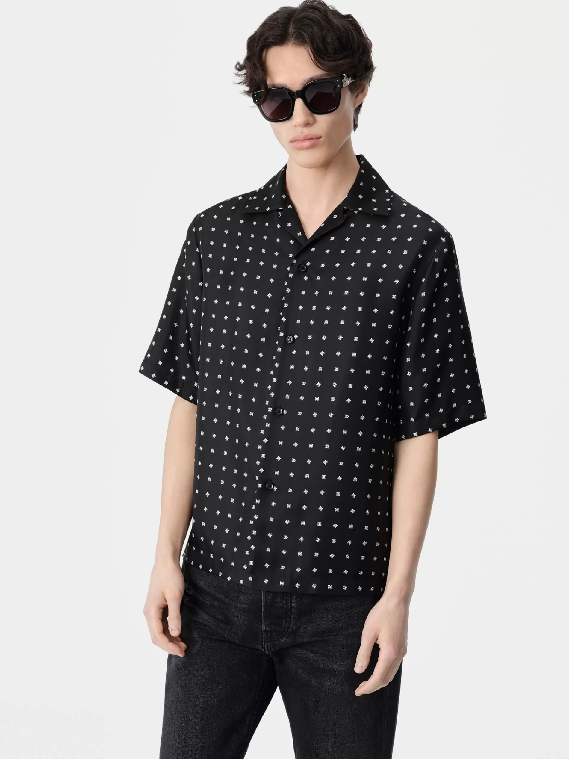 AMIRI Shirts>MIX AND MATCH MA SHIRT BLACK