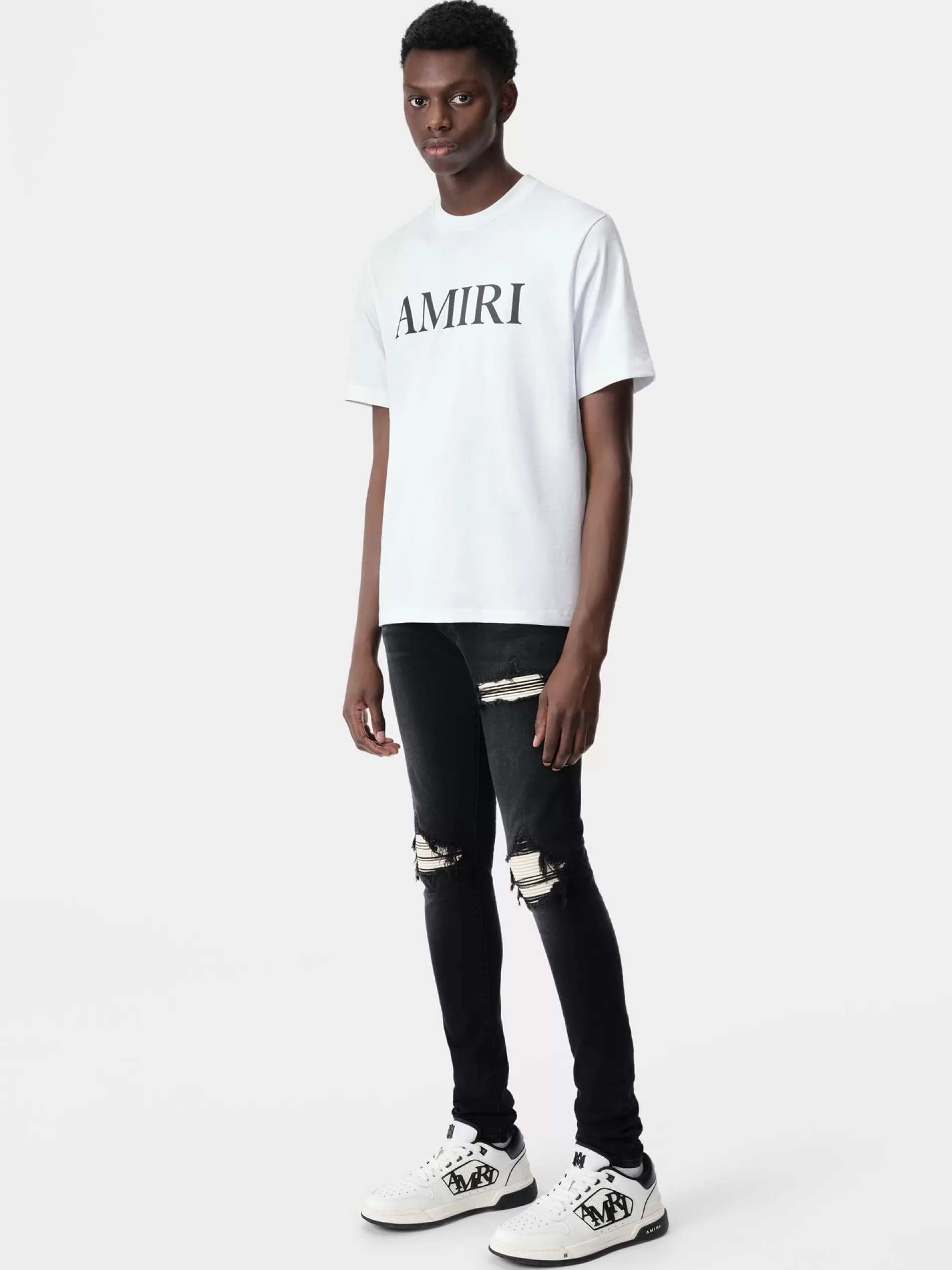 AMIRI Denim>MX1 ULTRASUEDE Vintage Black