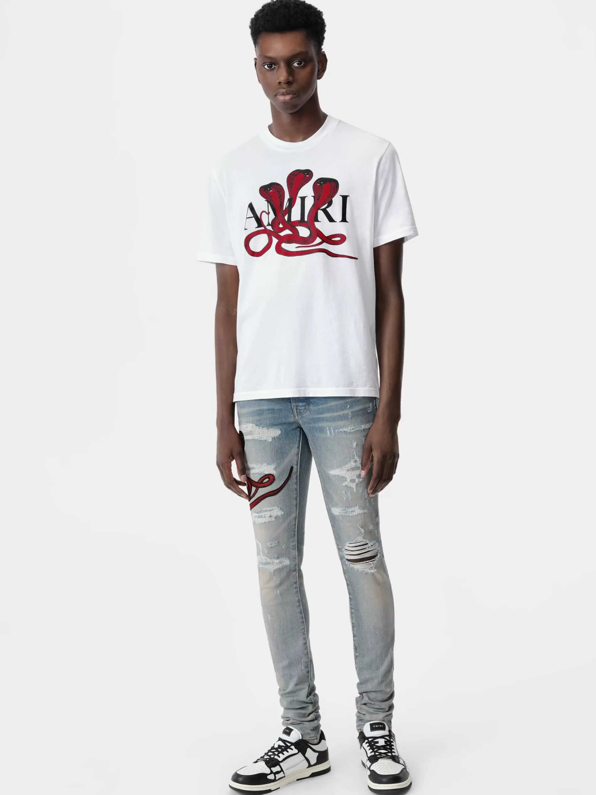 AMIRI Denim>RED POISON ARCHIVAL JEAN CLAY INDIGO