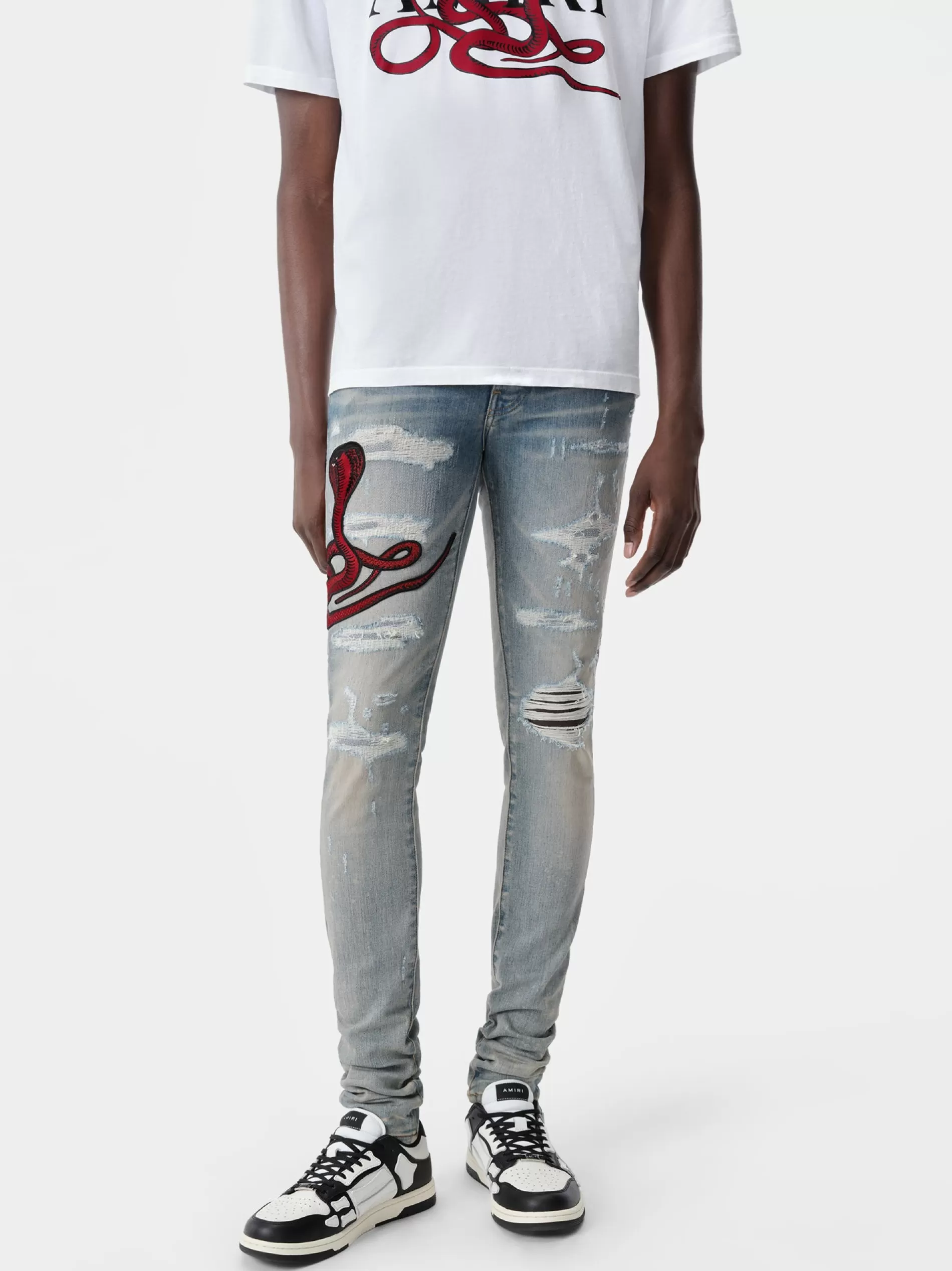 AMIRI Denim>RED POISON ARCHIVAL JEAN CLAY INDIGO