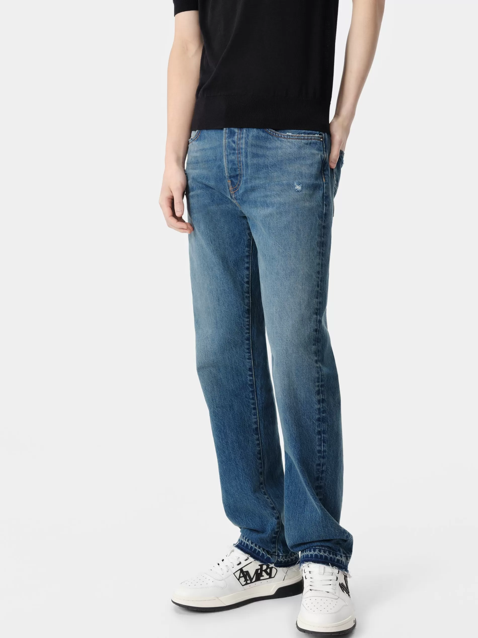 AMIRI Denim>RELEASED HEM STRAIGHT JEAN Dark Indigo