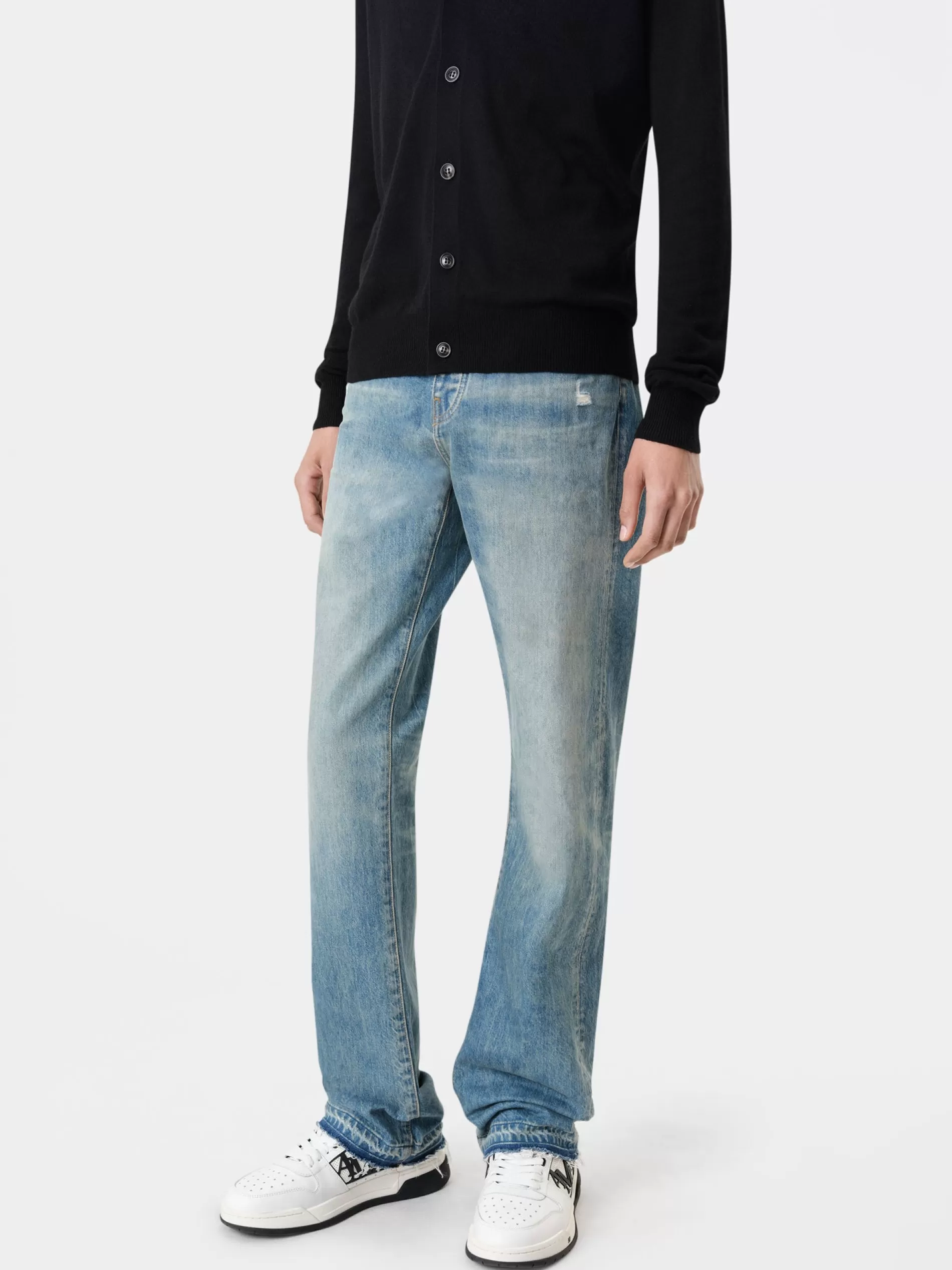 AMIRI Denim>RELEASED HEM STRAIGHT JEAN Crafted Indigo