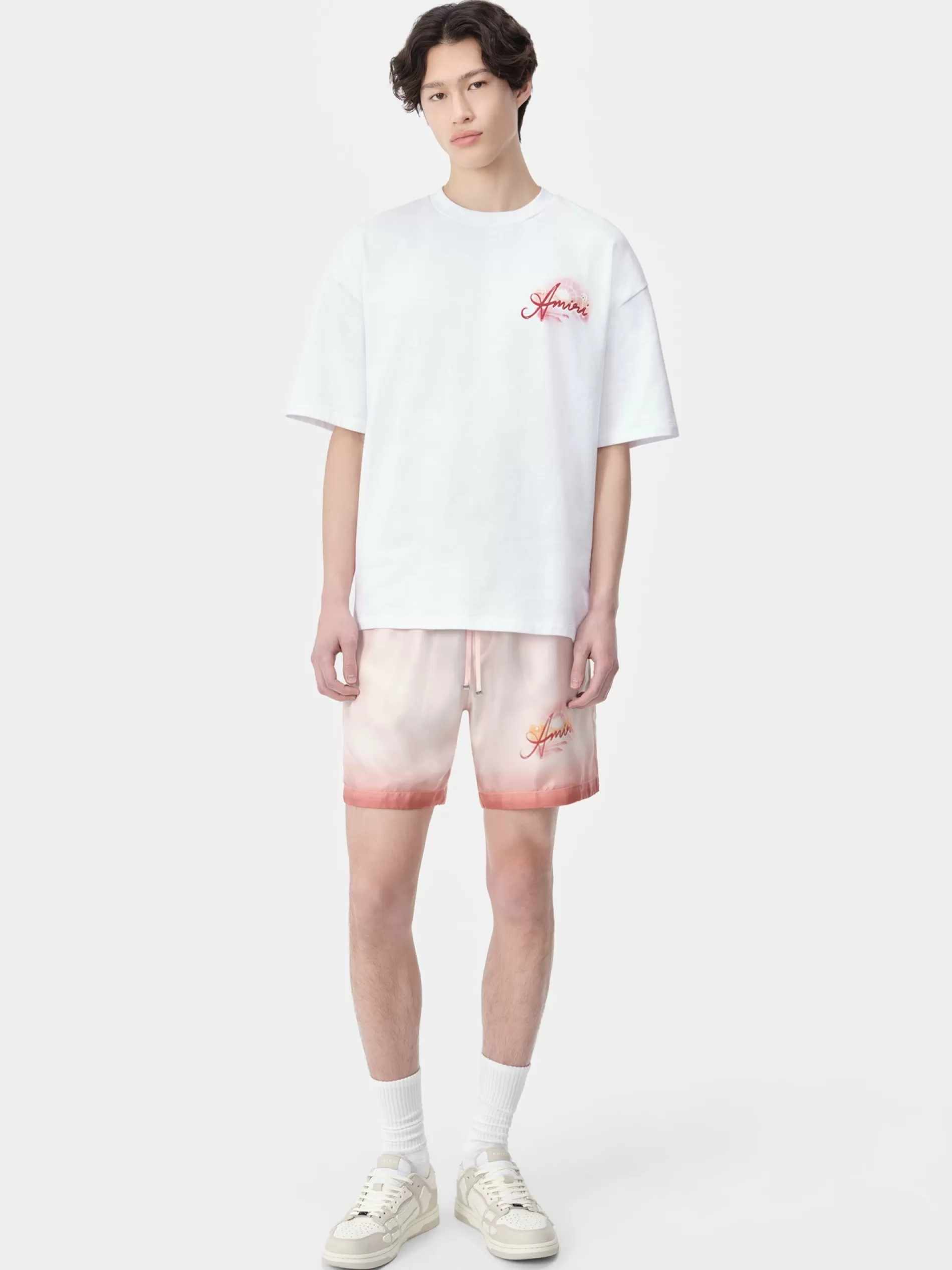 AMIRI Shorts & Sweatpants>RESORT CLUB SHORT Rosewater