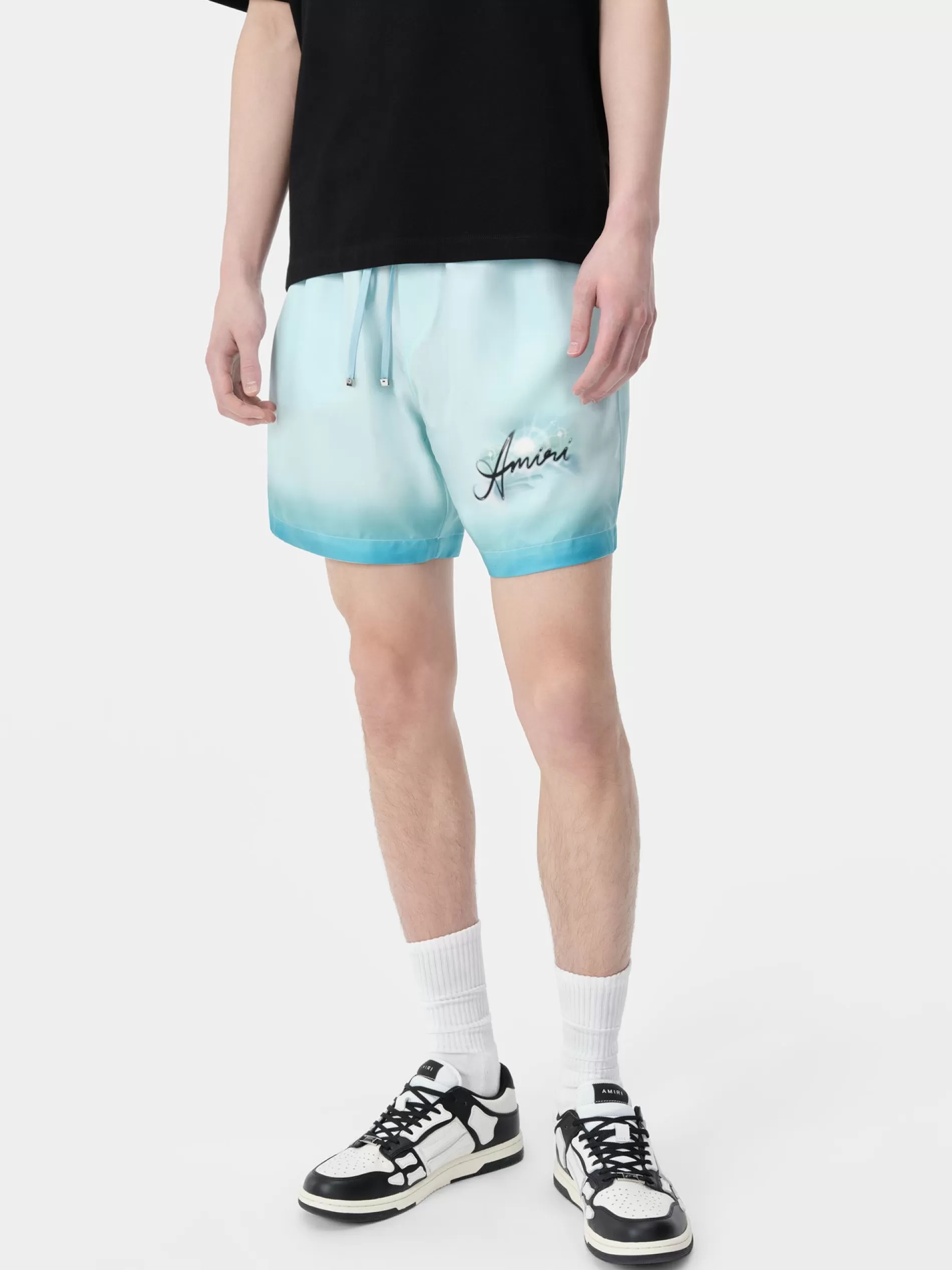 AMIRI Shorts & Sweatpants>RESORT CLUB SHORT Cerulean