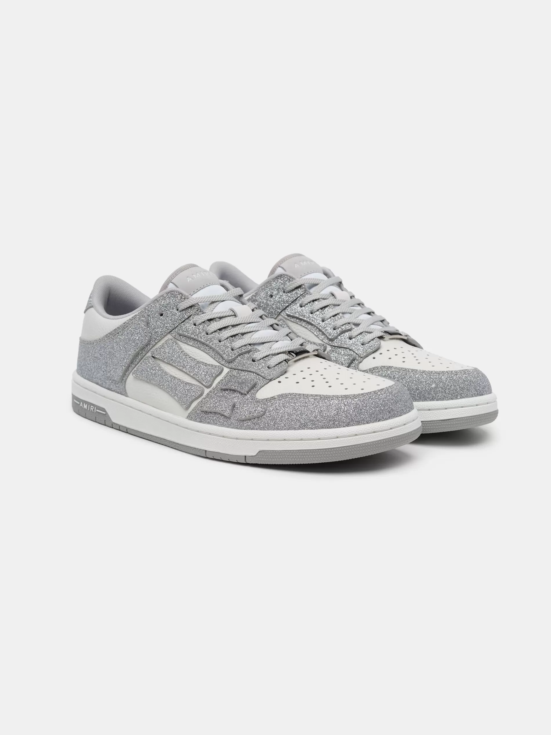 AMIRI Sneakers | Sneakers>SHIMMER SKEL-TOP LOW White Silver