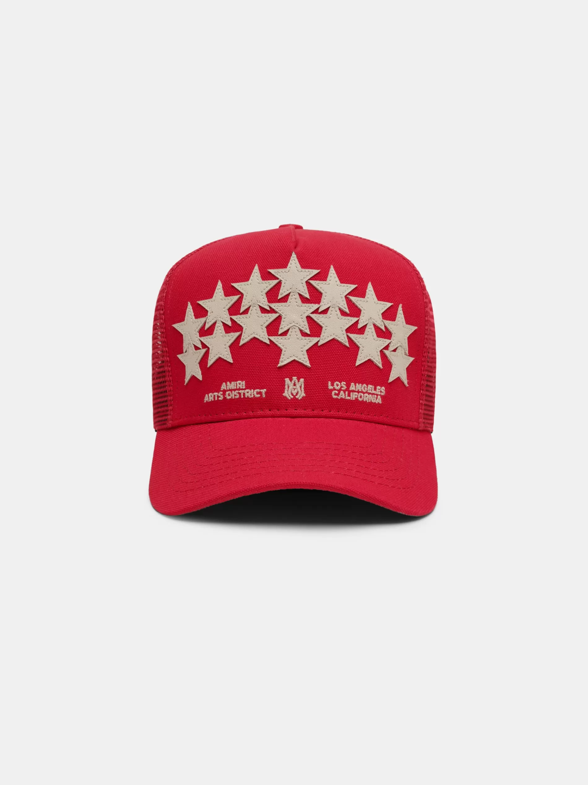 AMIRI Hats | Hats>STARS TRUCKER HAT Red