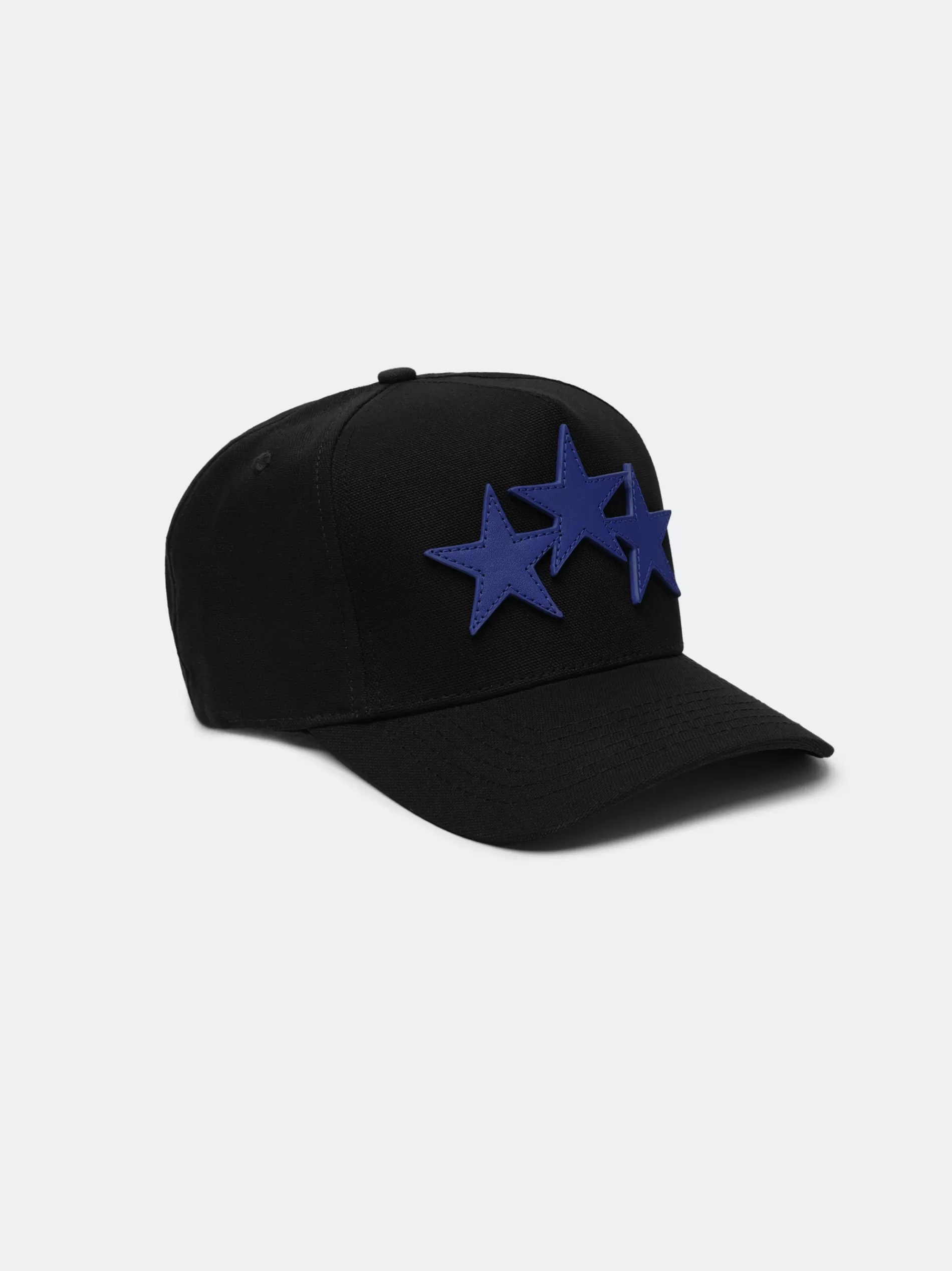 AMIRI Hats | Hats>THREE STAR STAGGERED FULL CANVAS HAT Black Blue