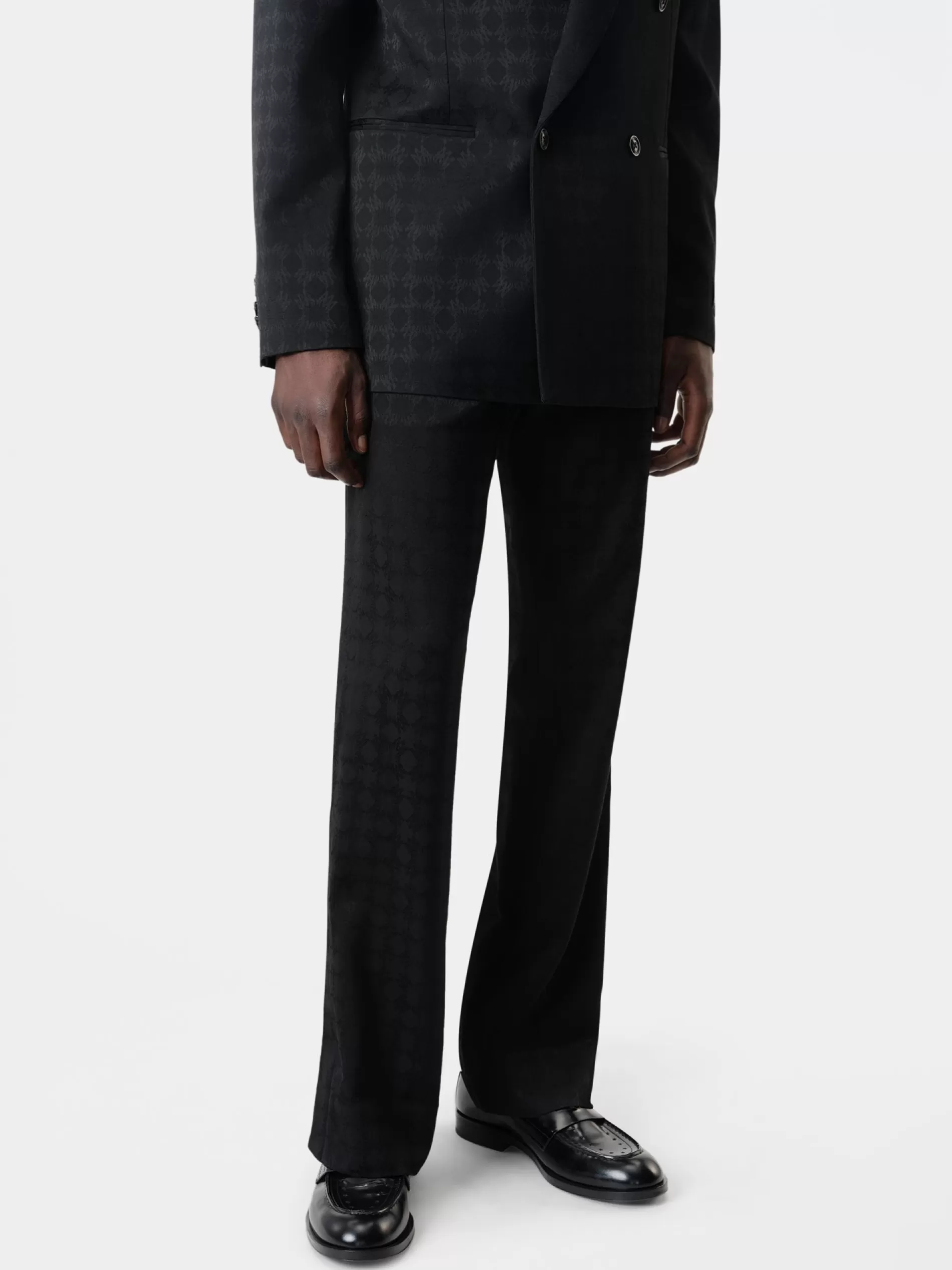 AMIRI Pants>TONAL MA QUAD KICK FLARE BLACK