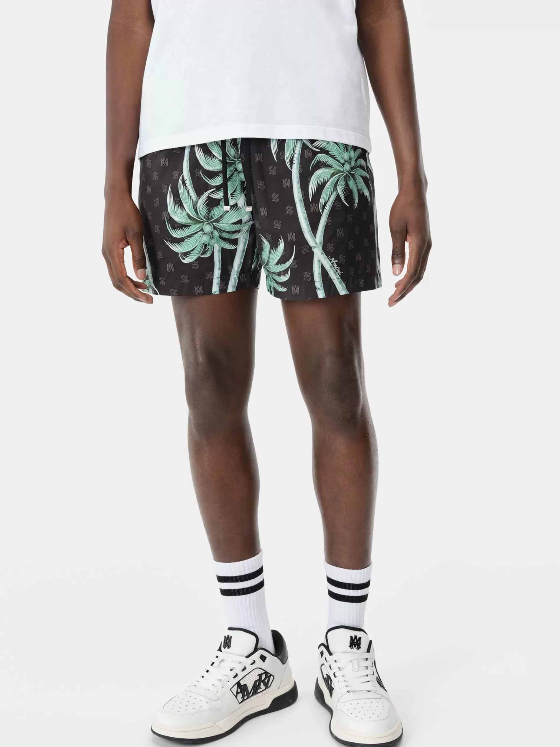 AMIRI Swimwear | Shorts & Sweatpants>TWISTED PALMS SWIM TRUNK BLACK