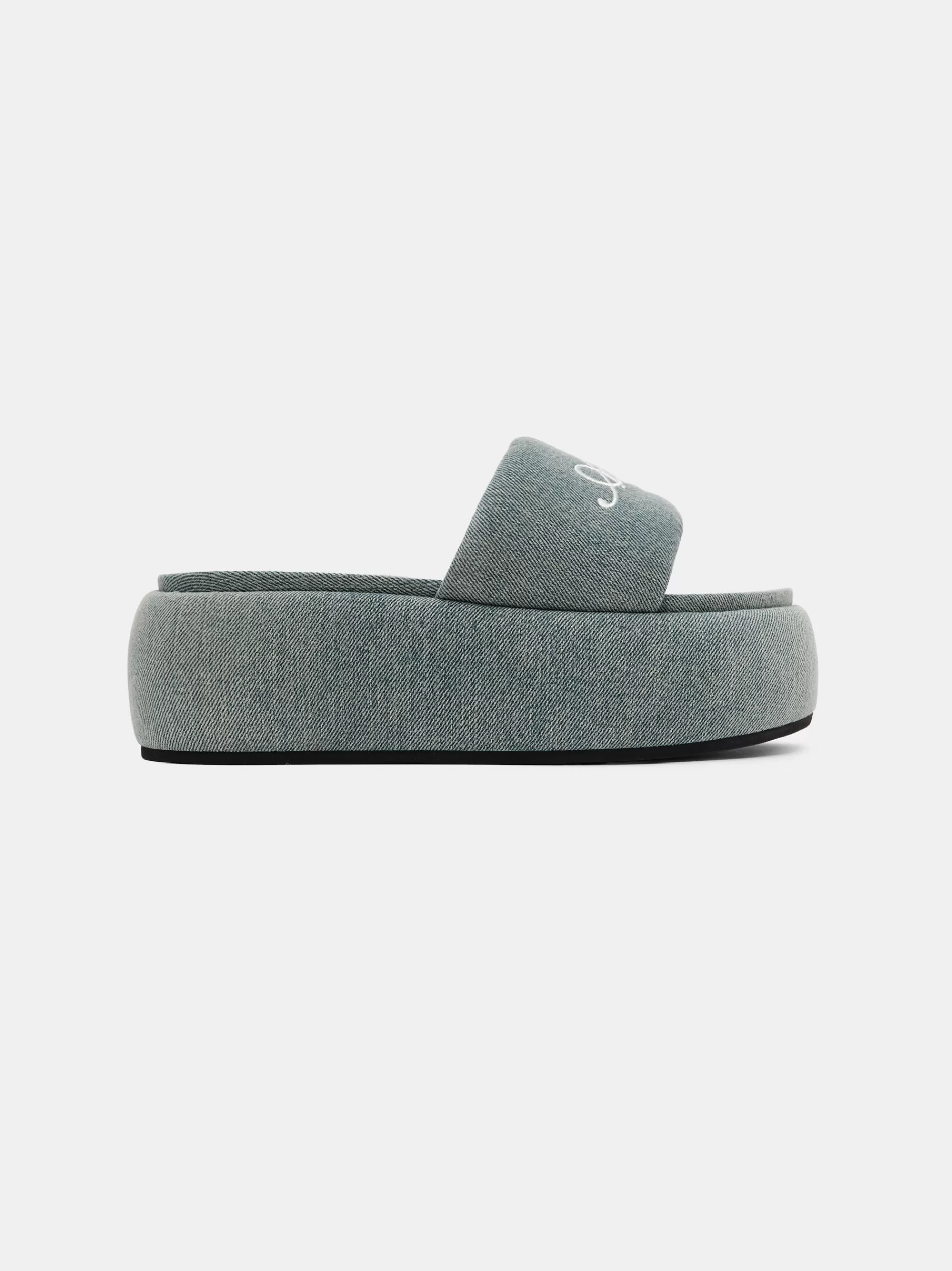 AMIRI Sandals | Sandals>WOMEN'S PLATFORM DENIM SANDAL WASHED INDIGO