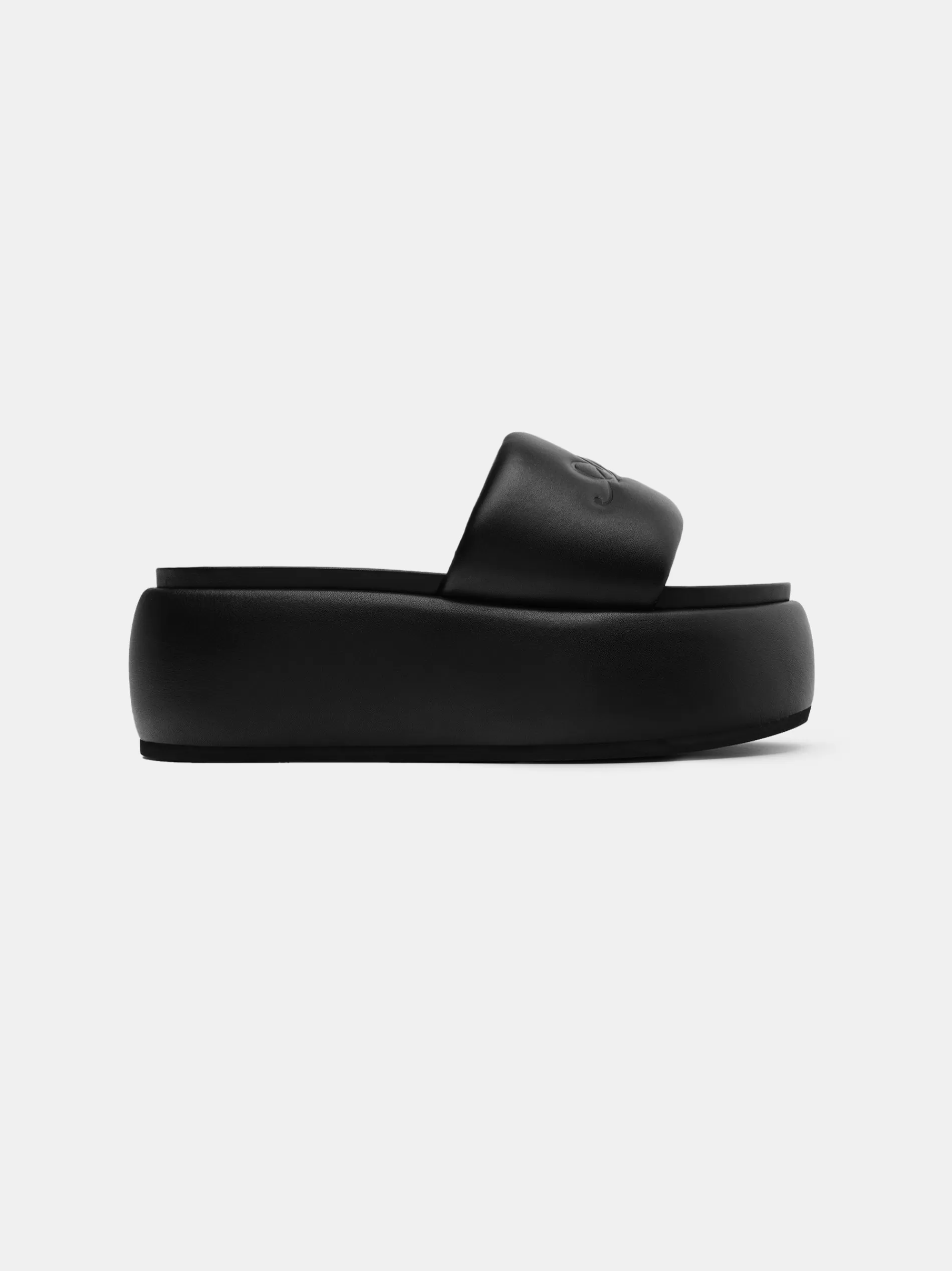 AMIRI Sandals | Sandals>WOMEN'S SCRIPT PLATFORM SANDAL BLACK