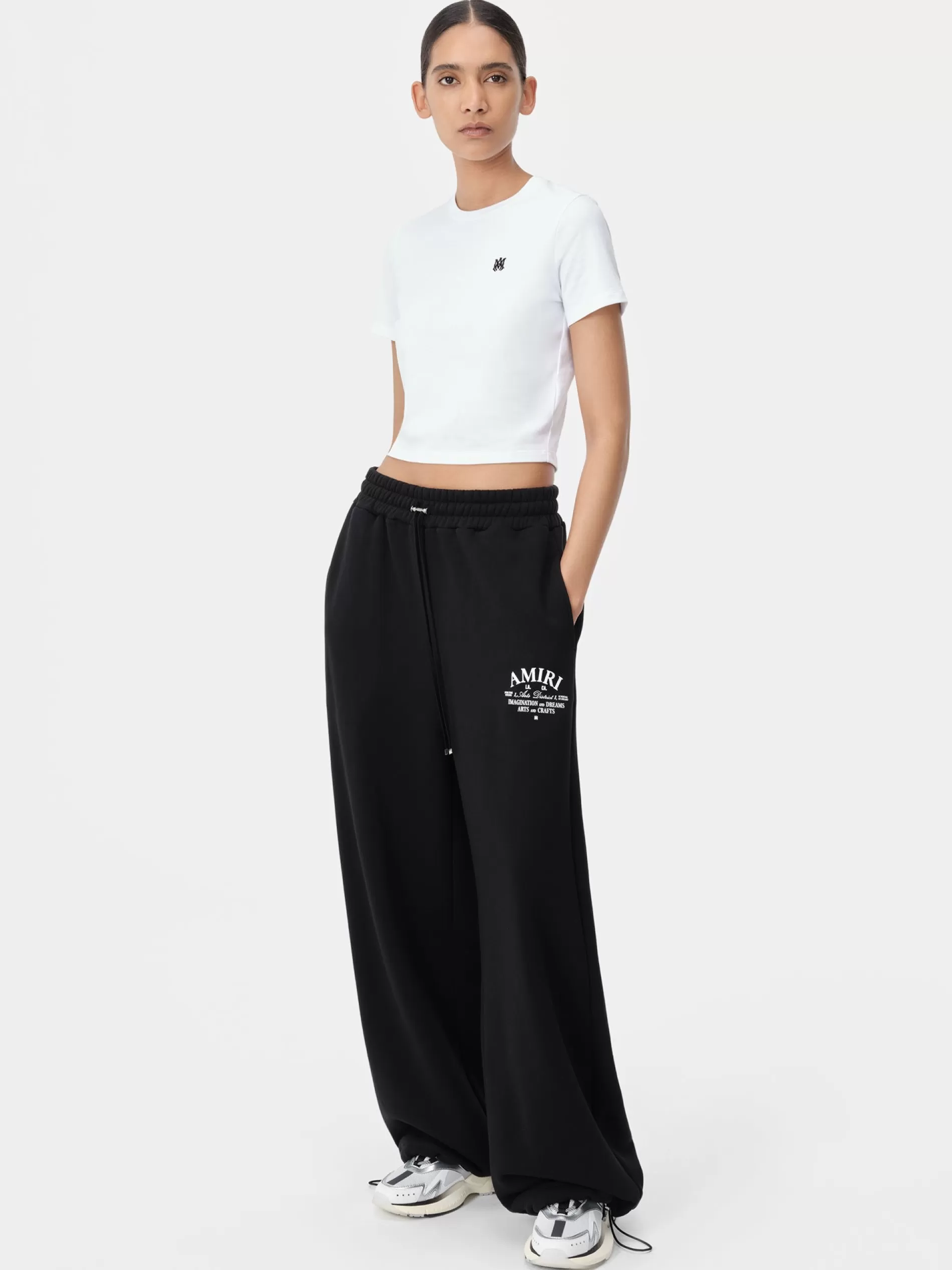 AMIRI Shorts & Sweatpants | Jersey>WOMEN'S ARTS DISTRICT FLARE SWEATPANT BLACK