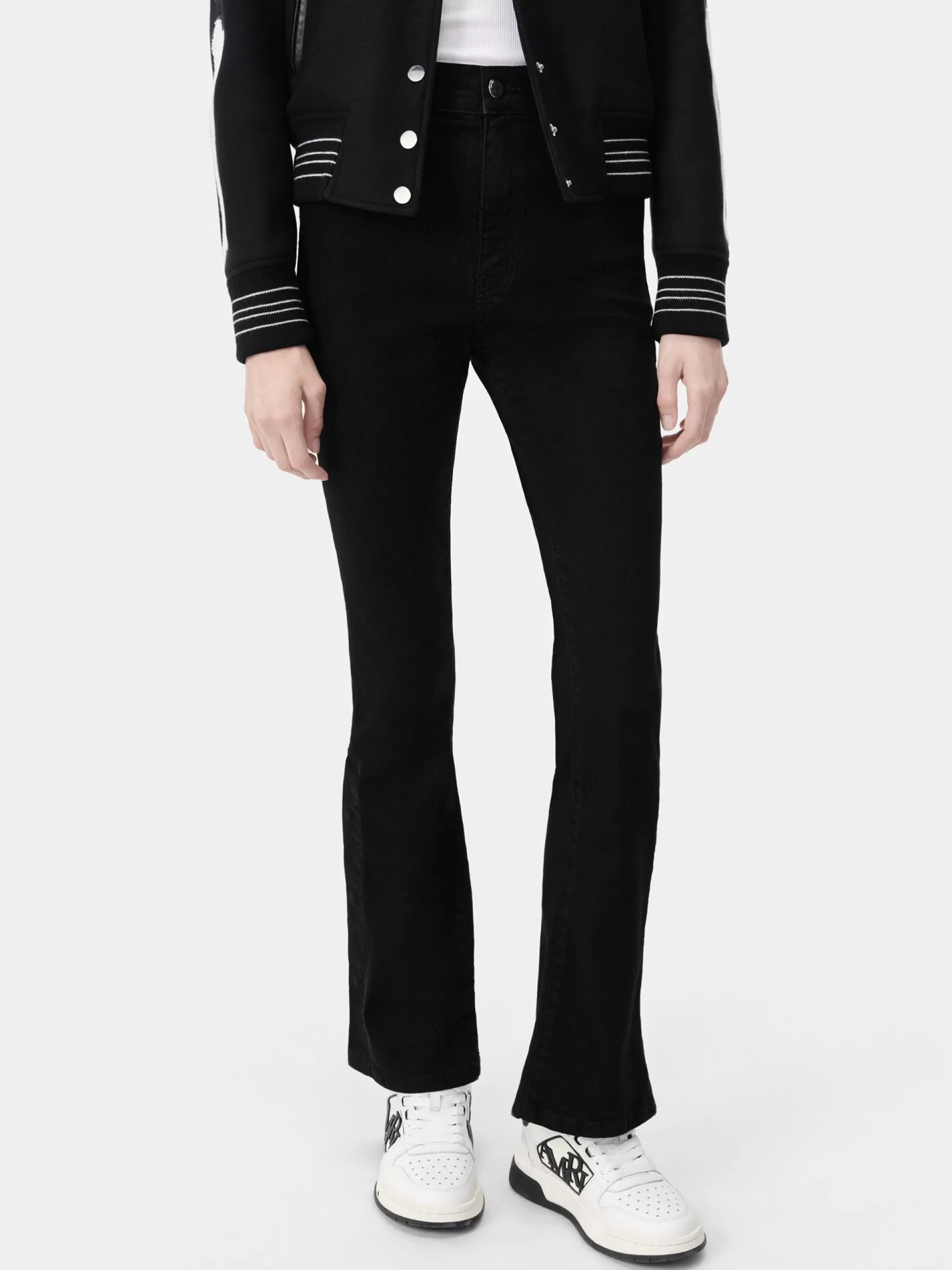 AMIRI Denim>WOMEN'S KICK FLARE BLACK OD