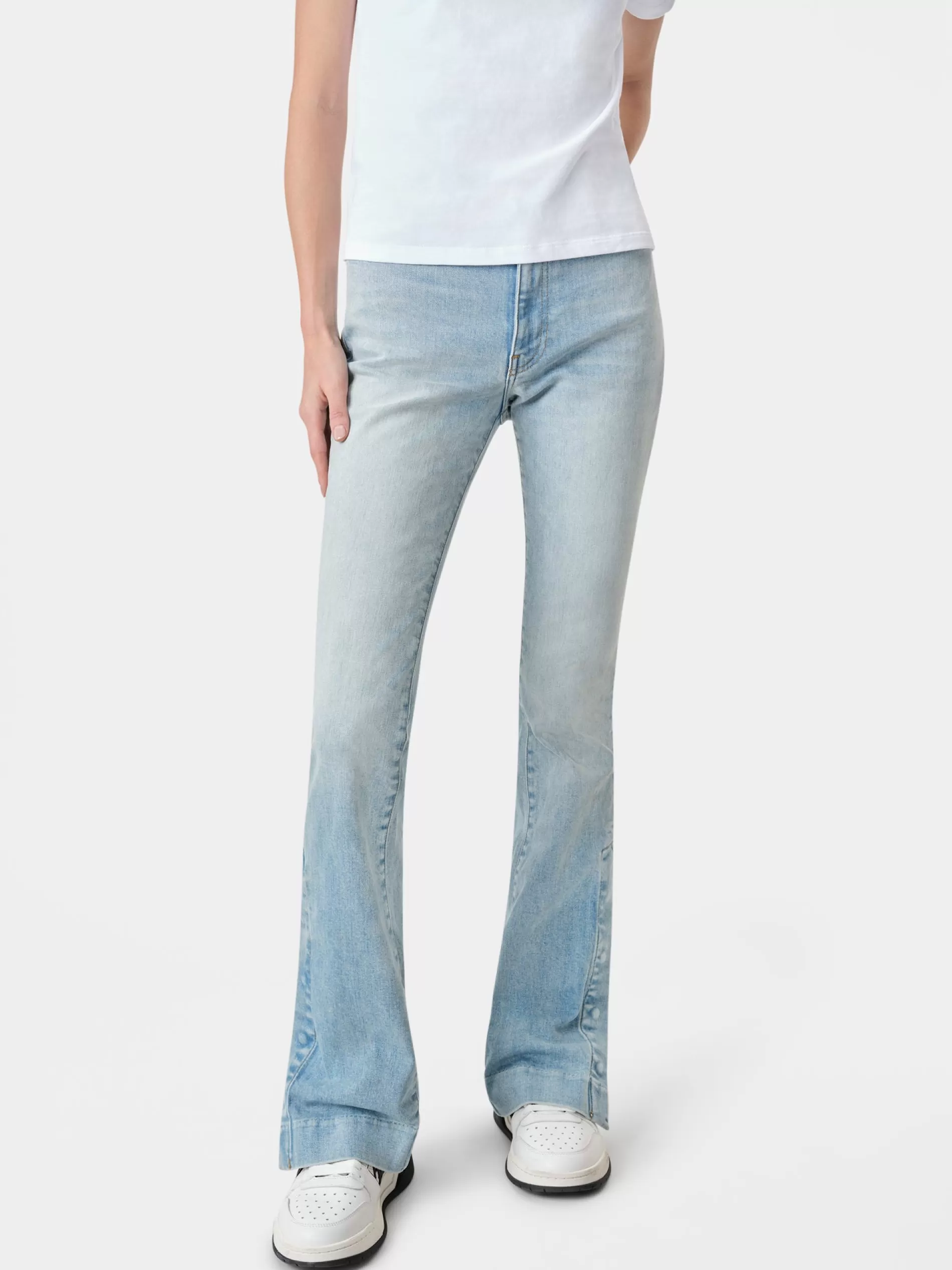 AMIRI Denim>WOMEN'S KICK FLARE Light Indigo