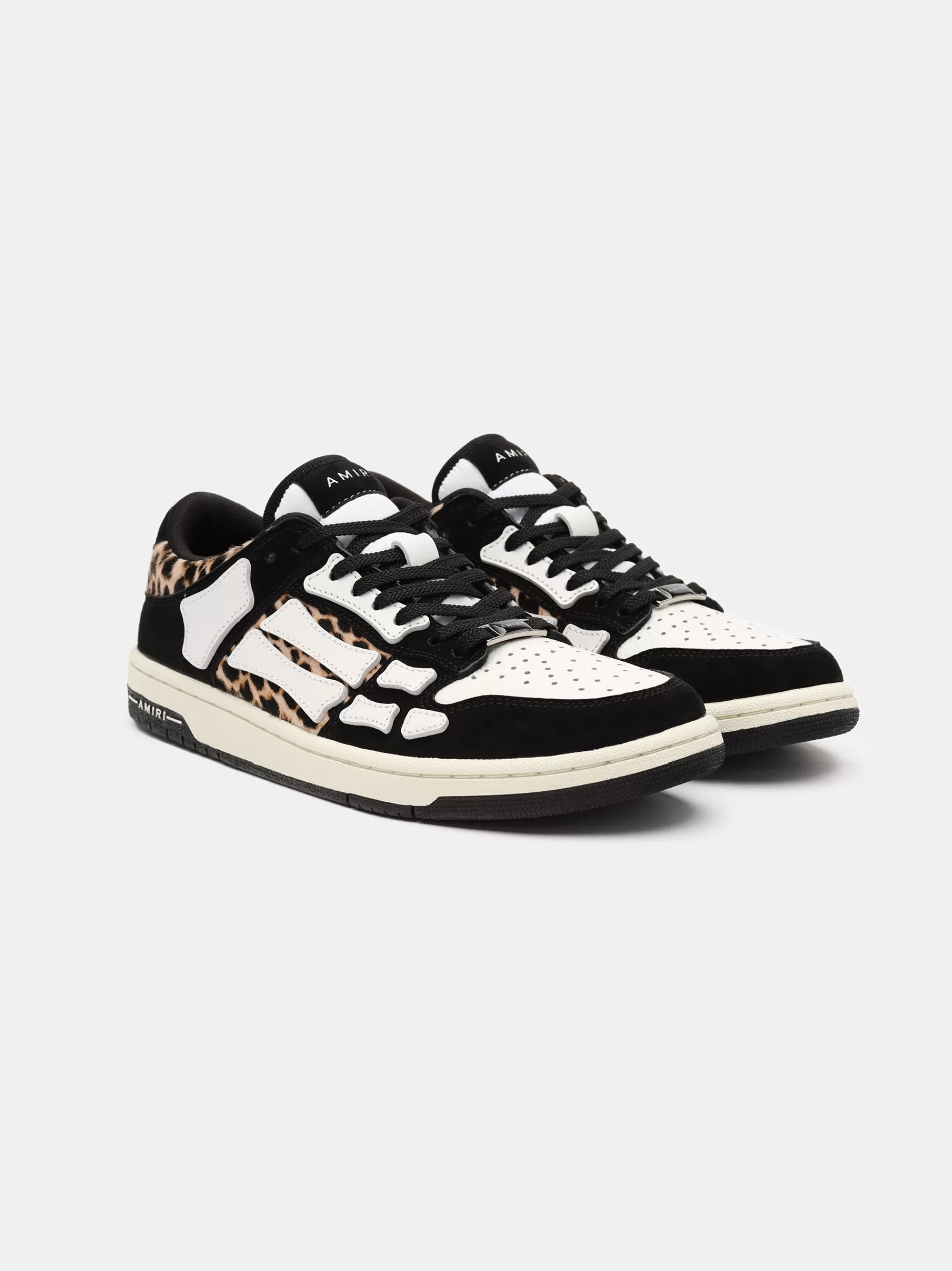 AMIRI Sneakers | Sneakers>WOMEN'S LEOPARD SKEL-TOP LOW BLACK